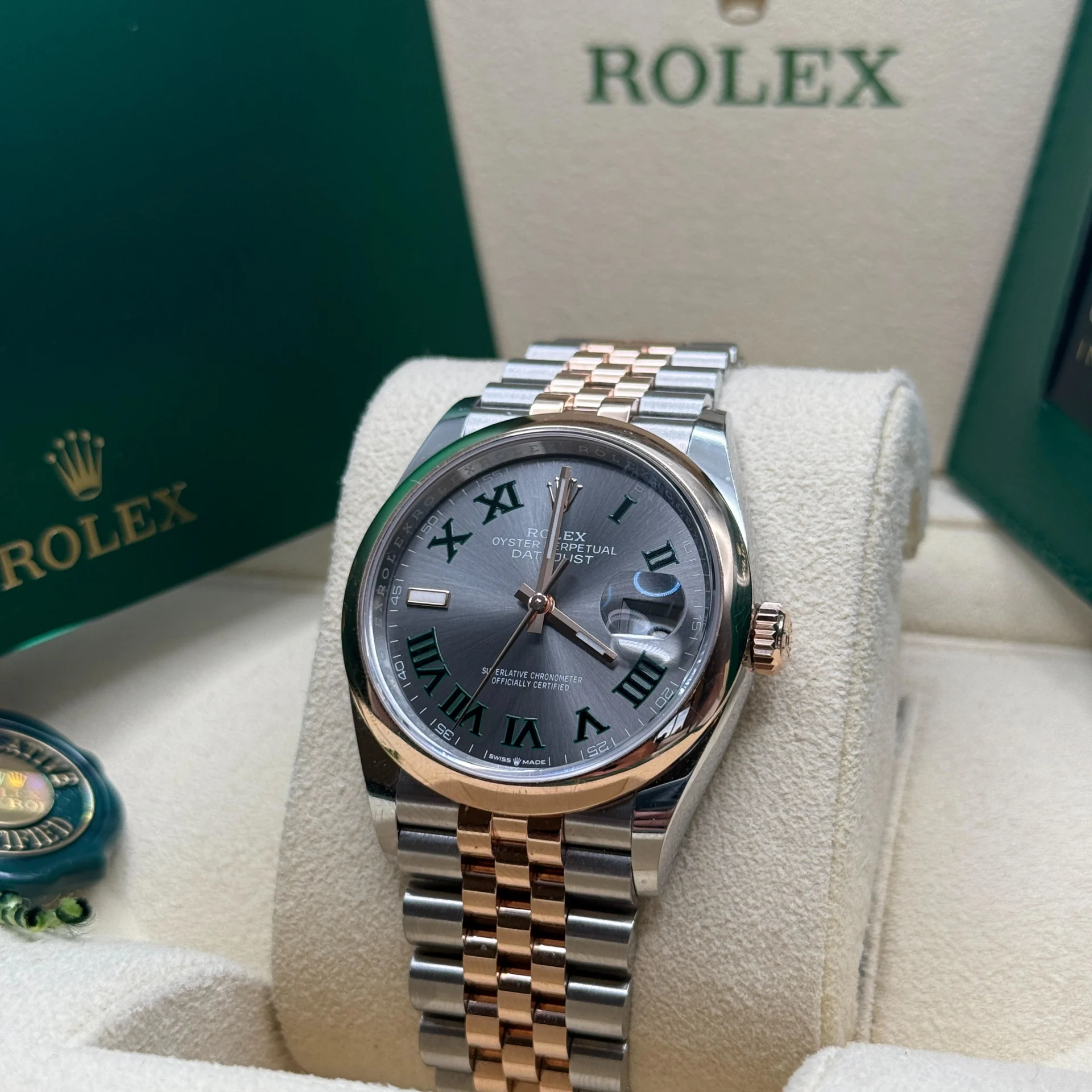 【Super Clone】ROLEX  Datejust 36mm 126201 Slate Dial Jubilee Bracelet Watch