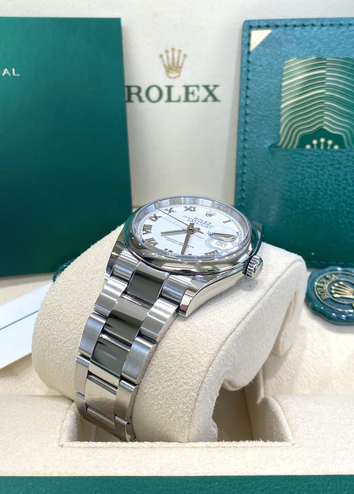 【Super Clone】ROLEX  Datejust 36mm 126200 Stainless Steel White Roman Dial Oyster