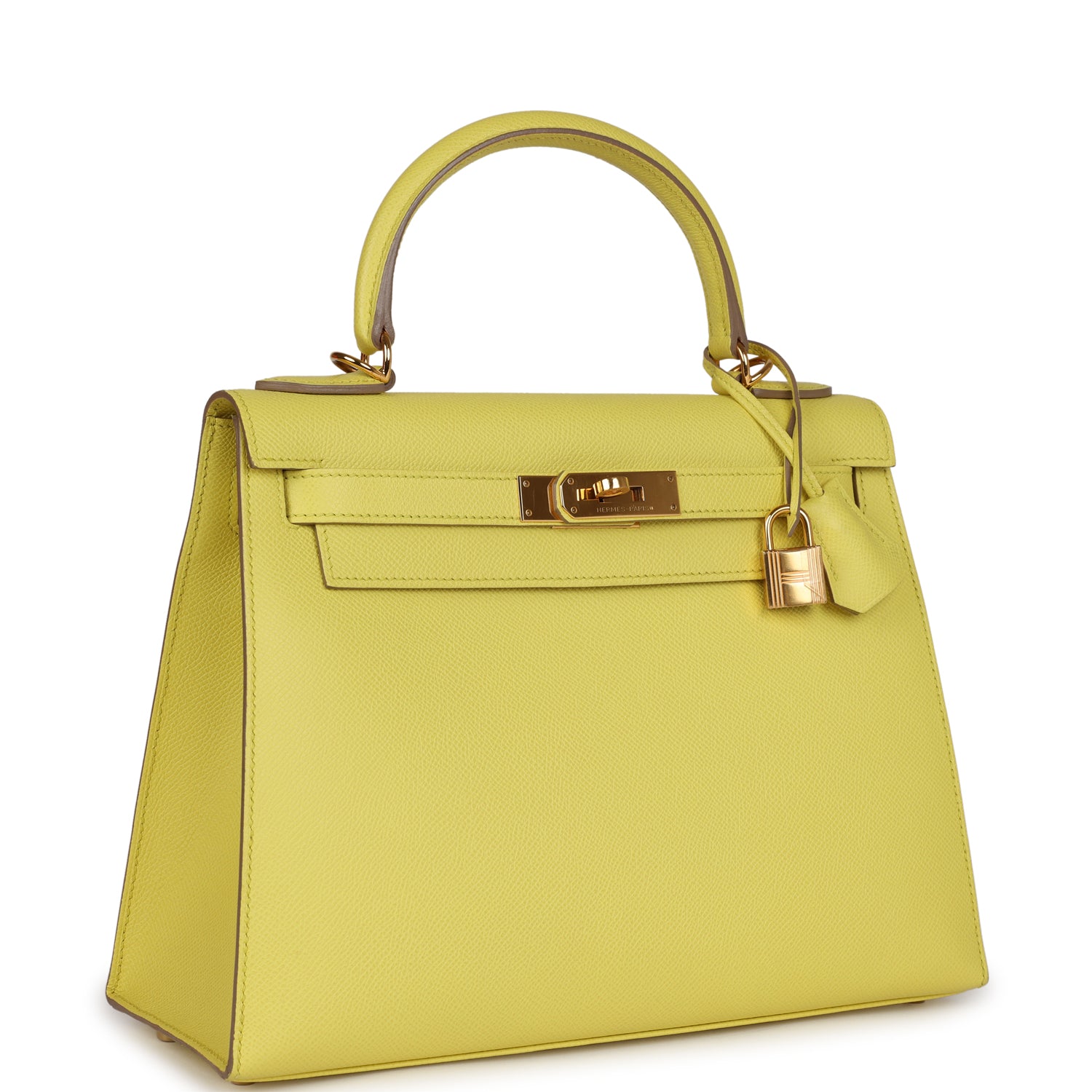 Hermès Kelly Sellier 28 Soufre Epsom Gold Hardware