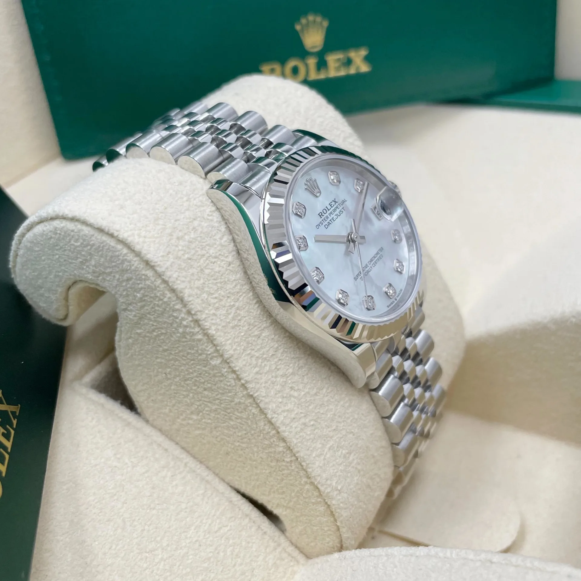 【Super Clone】ROLEX Datejust m278274-0005/0006 31mm Mother-of-Pearl 31mm Dial Oyster Watch