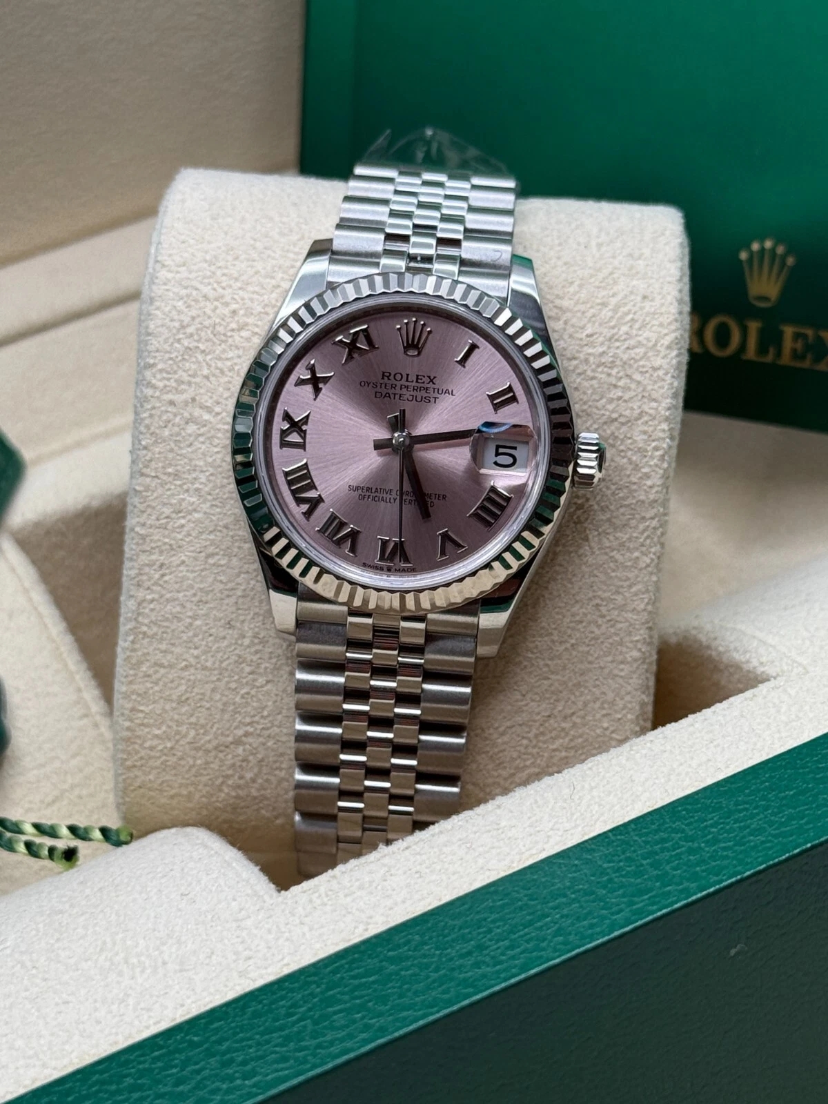 【Super Clone】ROLEX Datejust m278274-0019/0020 Pink 31mm Dial Oyster Watch