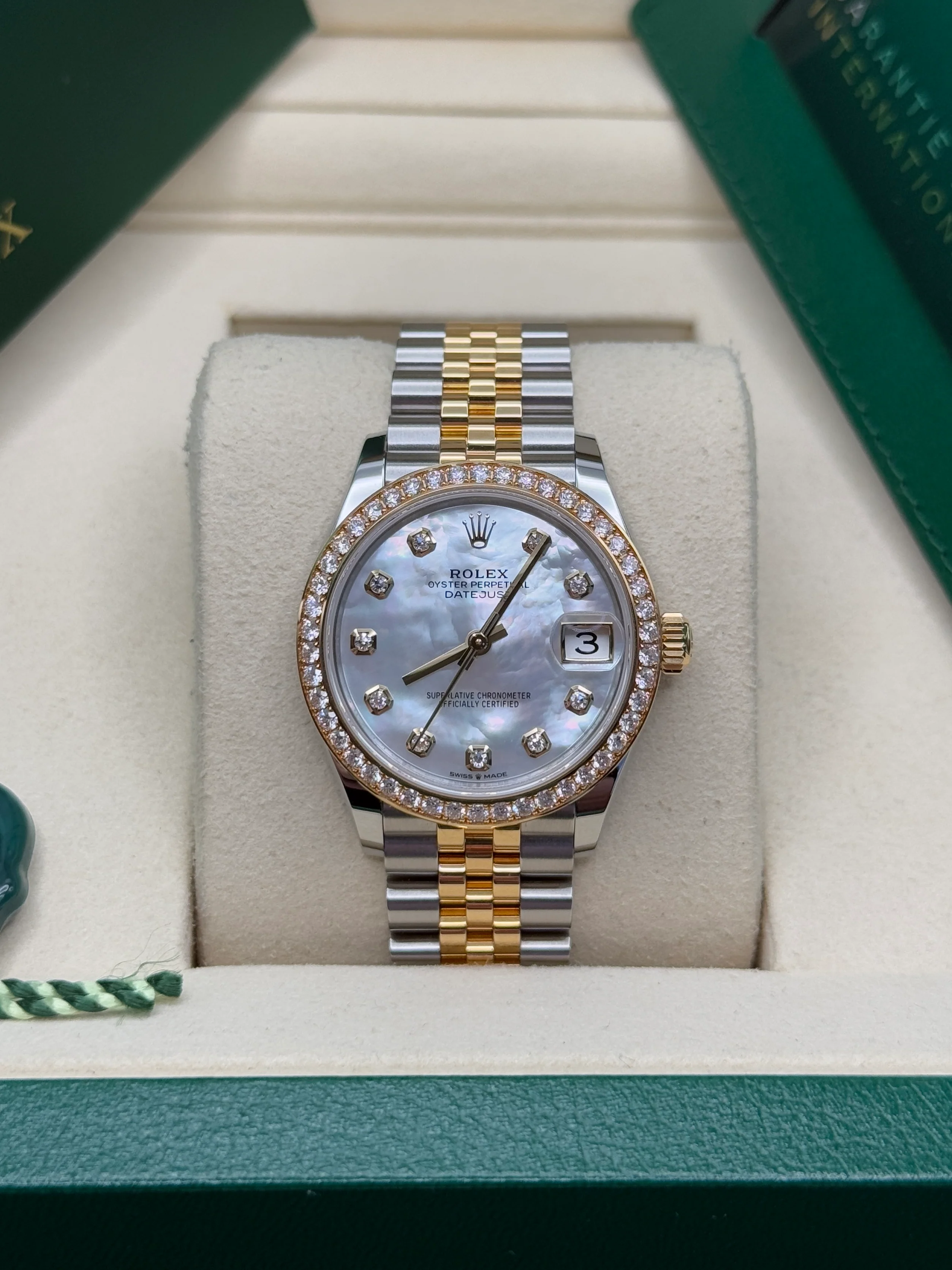【Super Clone】ROLEX Datejust m278383-0027/0028 31mm Mother of Pearl Dial Oyster Bracelet