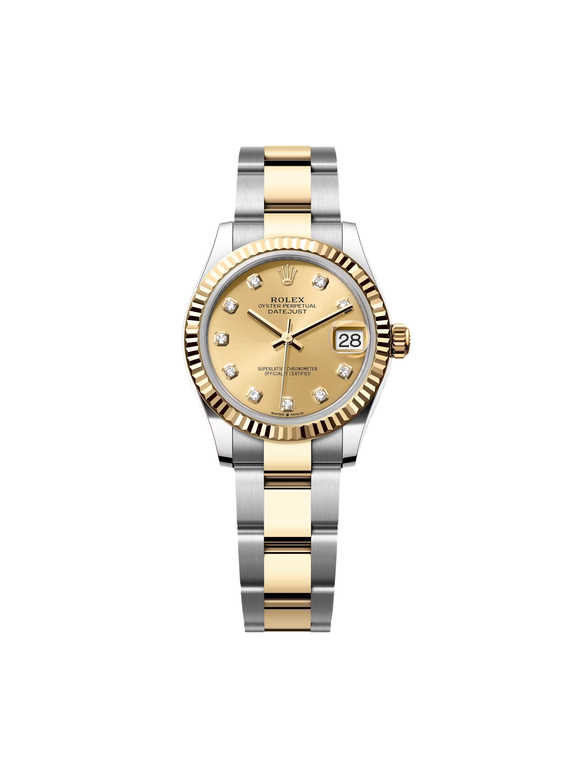 【Super Clone】ROLEX Datejust m278273-0025/0026 31mm Champagne Dial Stainless Steel and Yellow Gold Oyster Watch