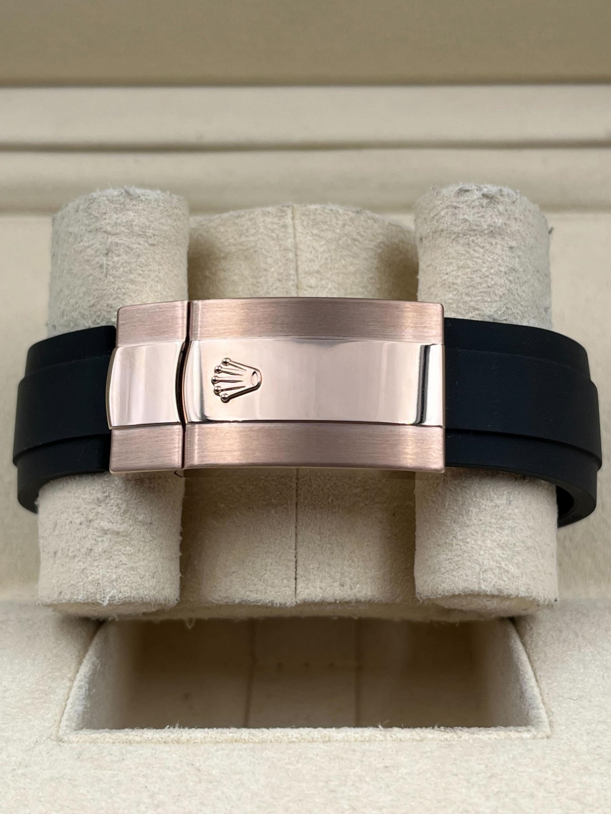 【Super Clone】ROLEX Sky-Dweller 42mm Rose Gold White Dial Oysterflex - 336235