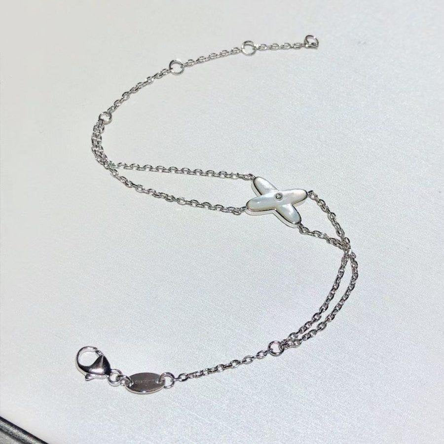 Regalia jewelryJEUX BRACELET WHITE MOP SILVER 1 DIAMOND