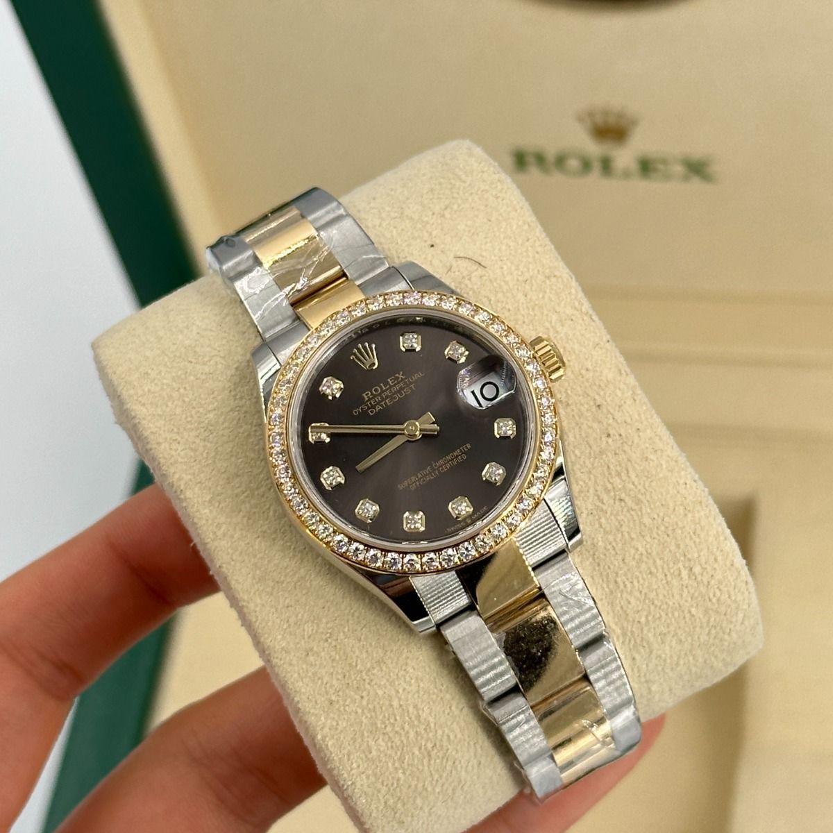 【Super Clone】ROLEX Datejust m278383RBR-0021/0022 31mm Dark Grey Dial Oyster Bracelet