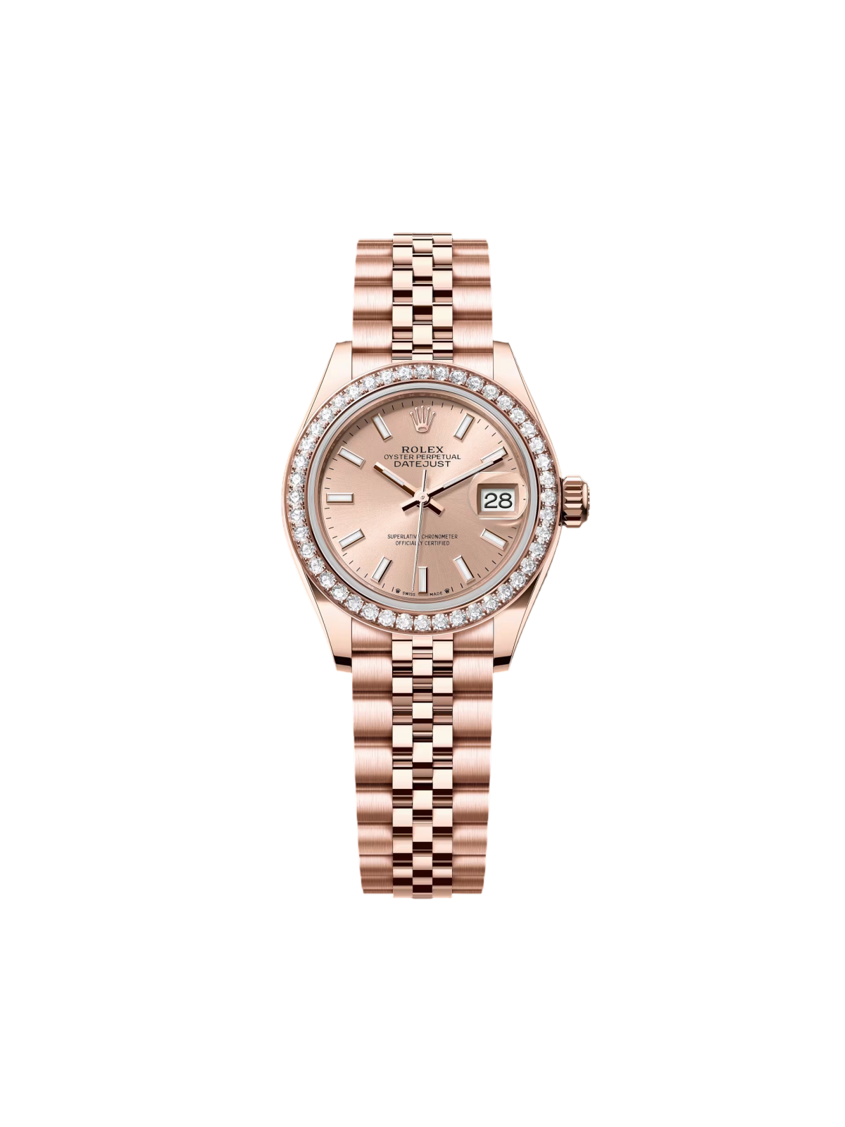 【Super Clone】ROLEX  Lady-Datejust 28mm 279135RBR Rose Dial Jubilee Bracelet