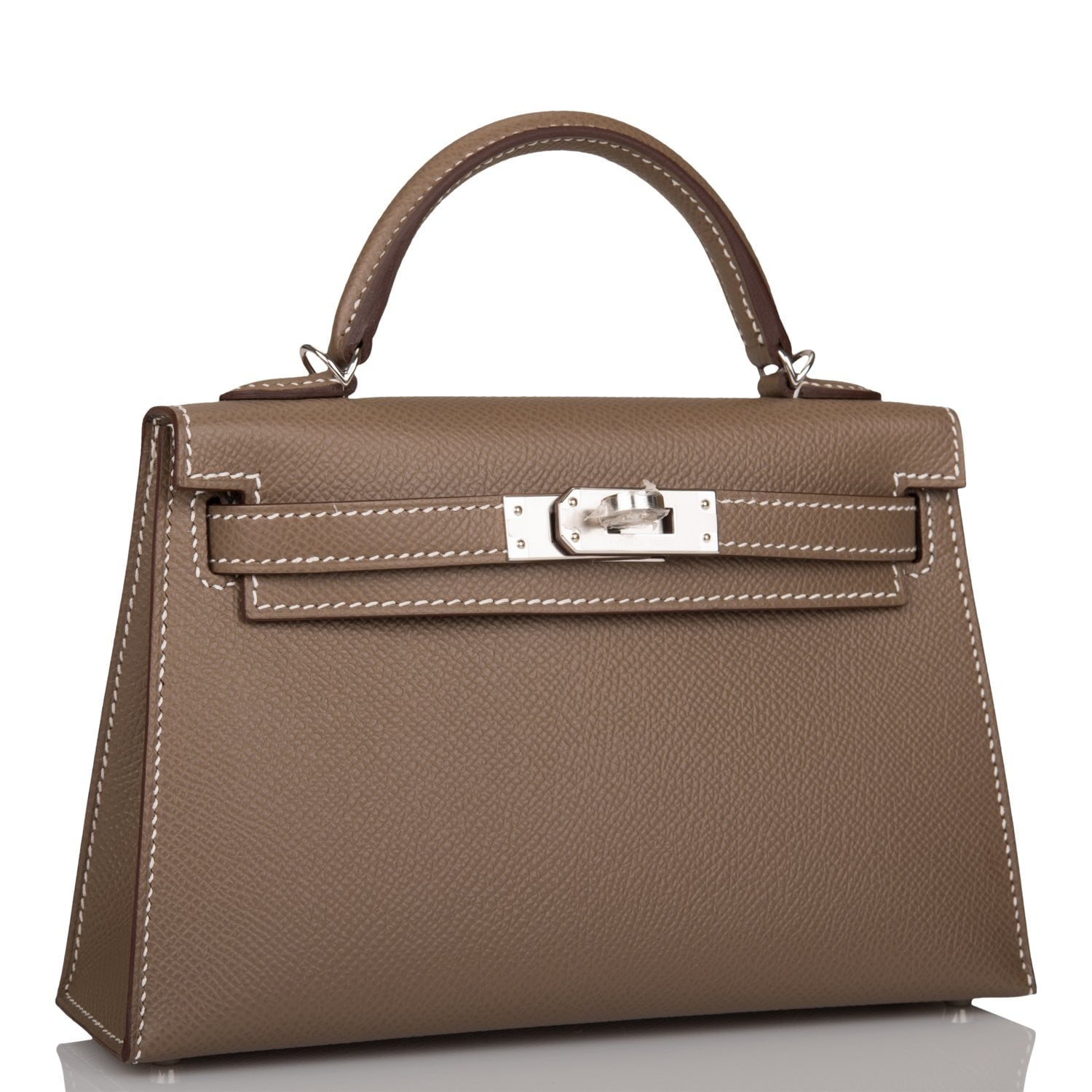 Hermès Kelly Sellier 20 Etoupe Epsom Palladium Hardware
