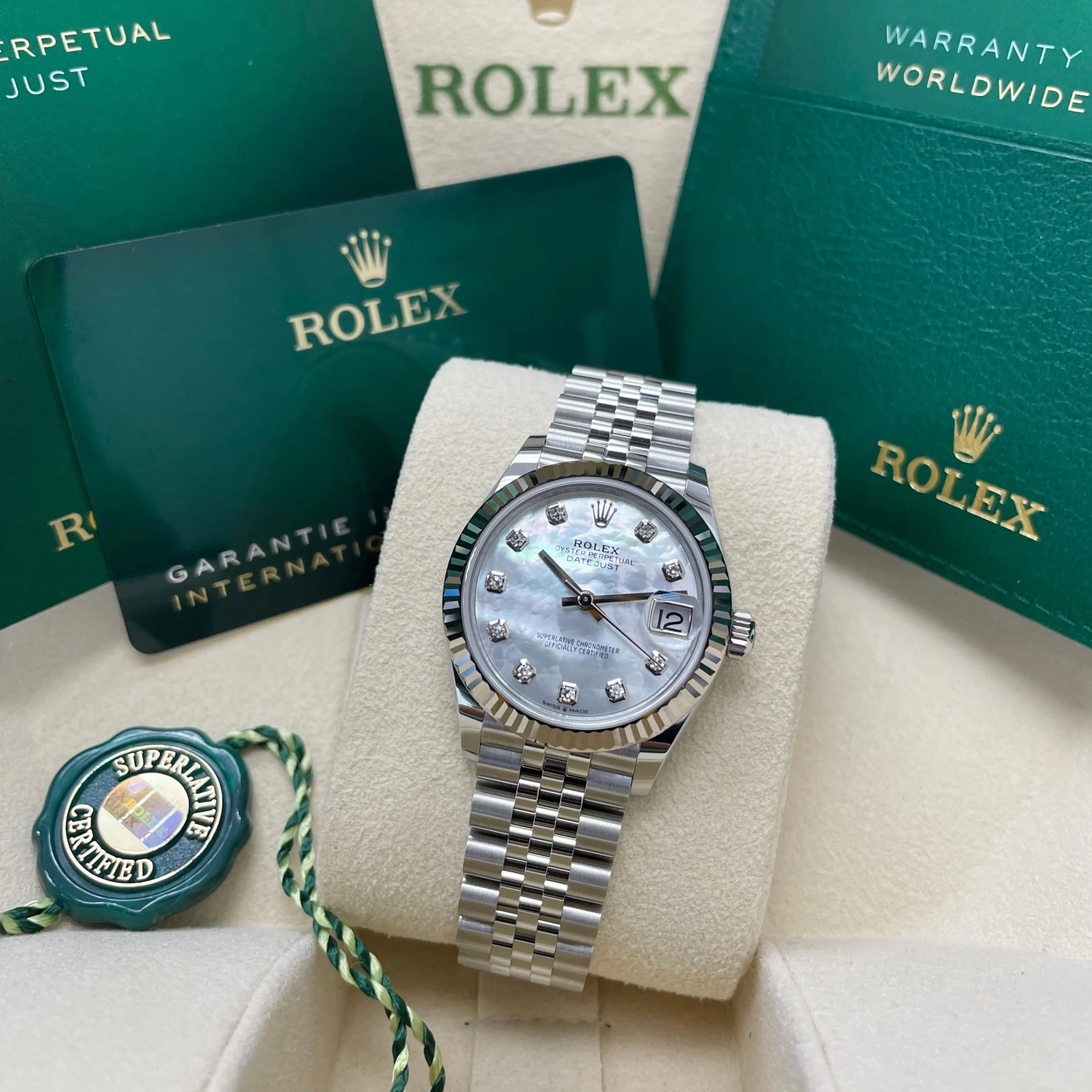 【Super Clone】ROLEX Datejust m278274-0005/0006 31mm Mother-of-Pearl 31mm Dial Oyster Watch