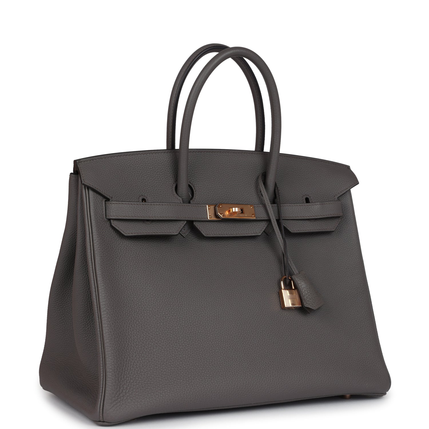 Hermès Birkin 35 Etain Togo Rose Gold Hardware