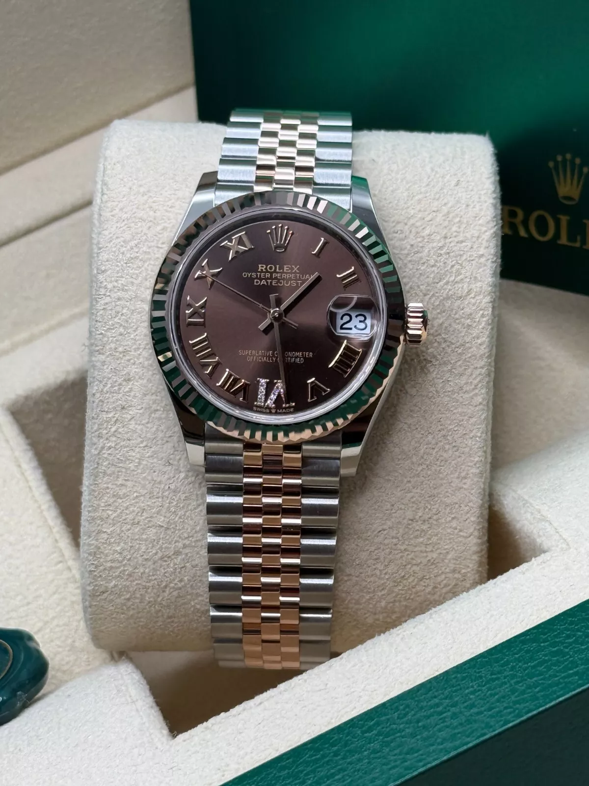 【Super Clone】ROLEX Datejust m278271-0003/0004 Chocolate 31mm Dial Oyster Bracelet Watch