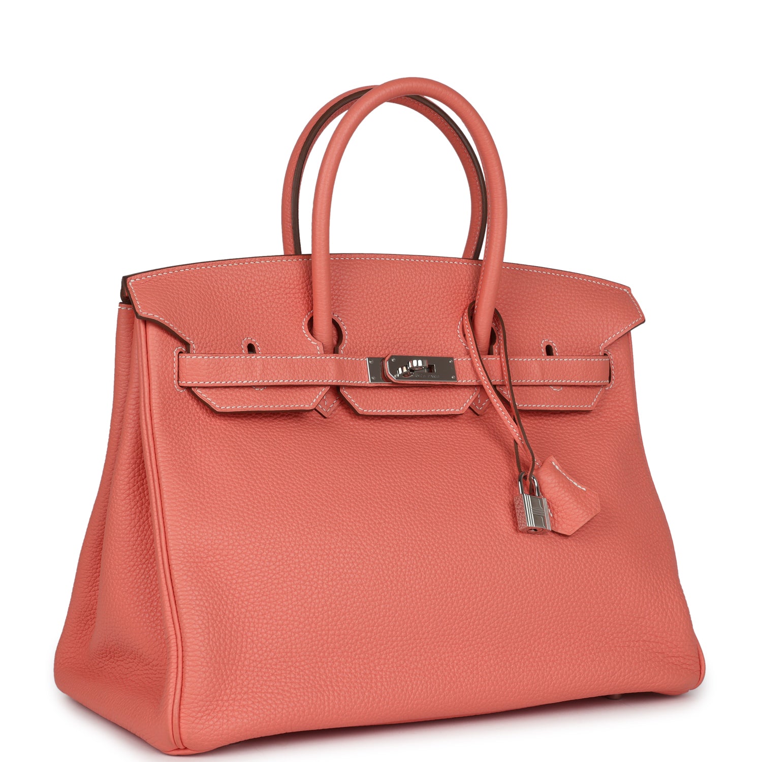 Hermès Birkin 35 Crevette Clemence Palladium Hardware