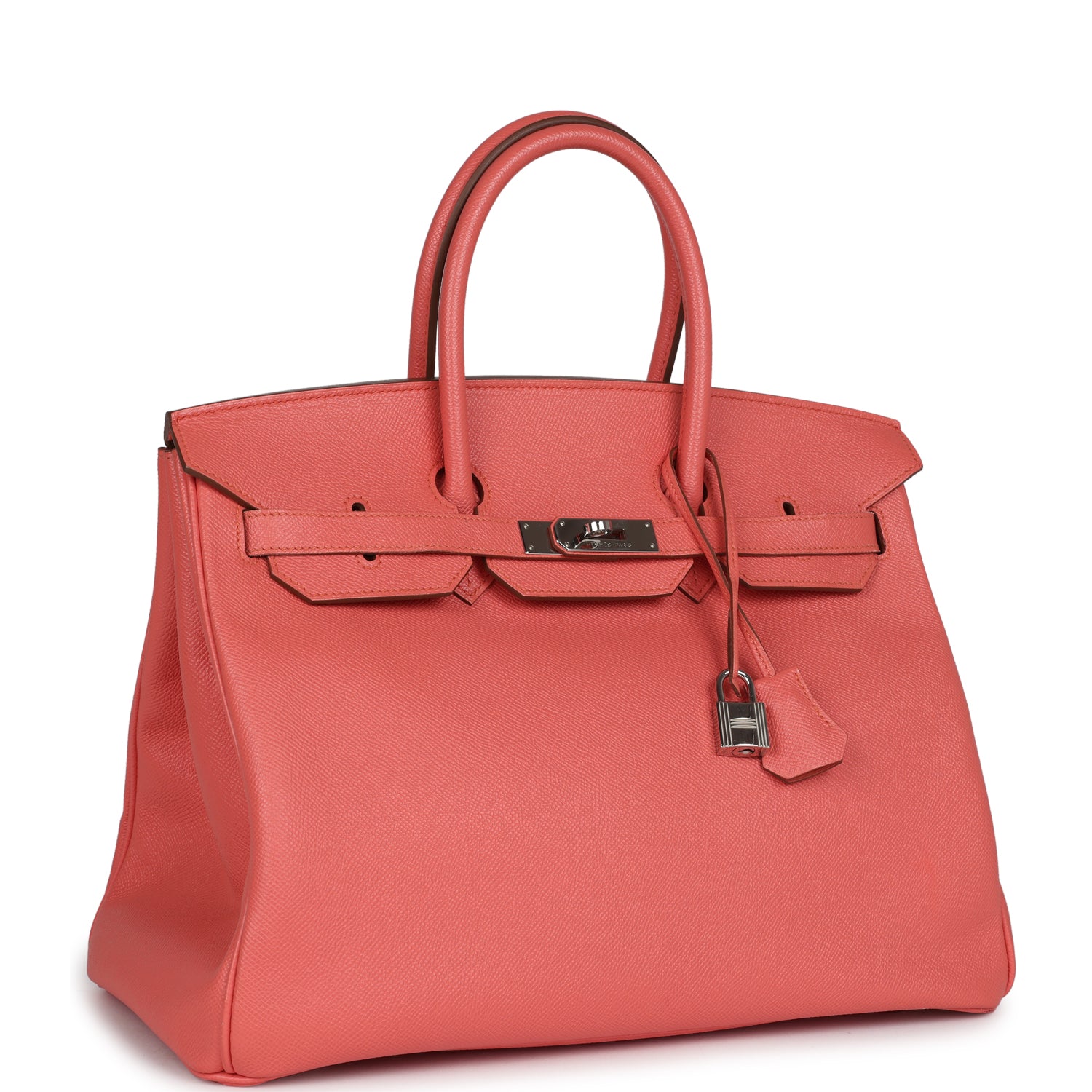 Hermès Birkin 35 Flamingo Epsom Palladium Hardware