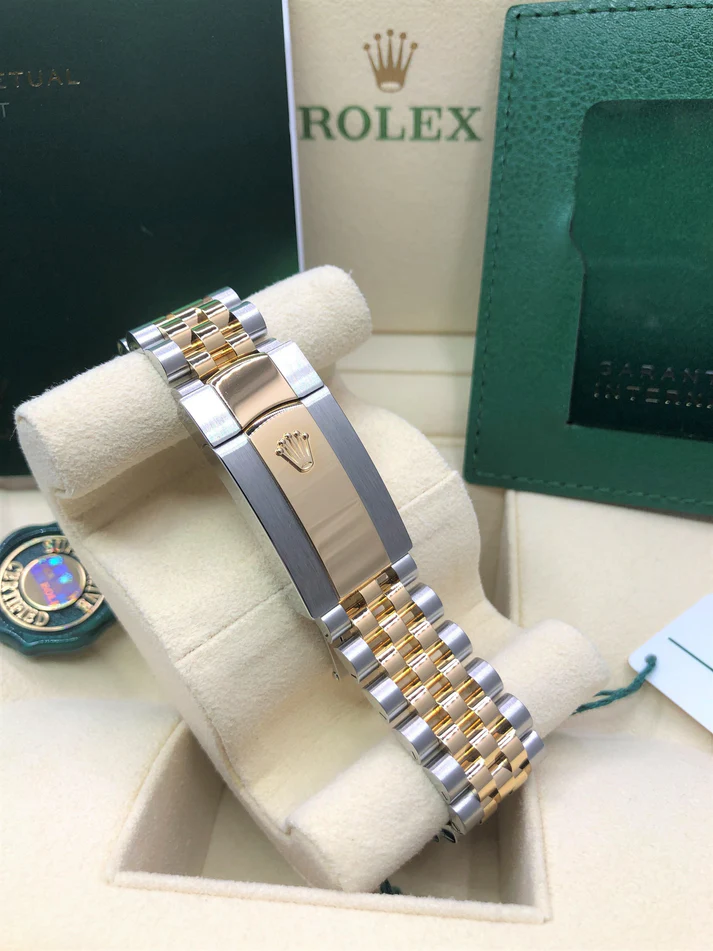 【Super Clone】ROLEX  Datejust 36mm 126233 Golden Palm Motif Dial Jubilee Bracelet Watch