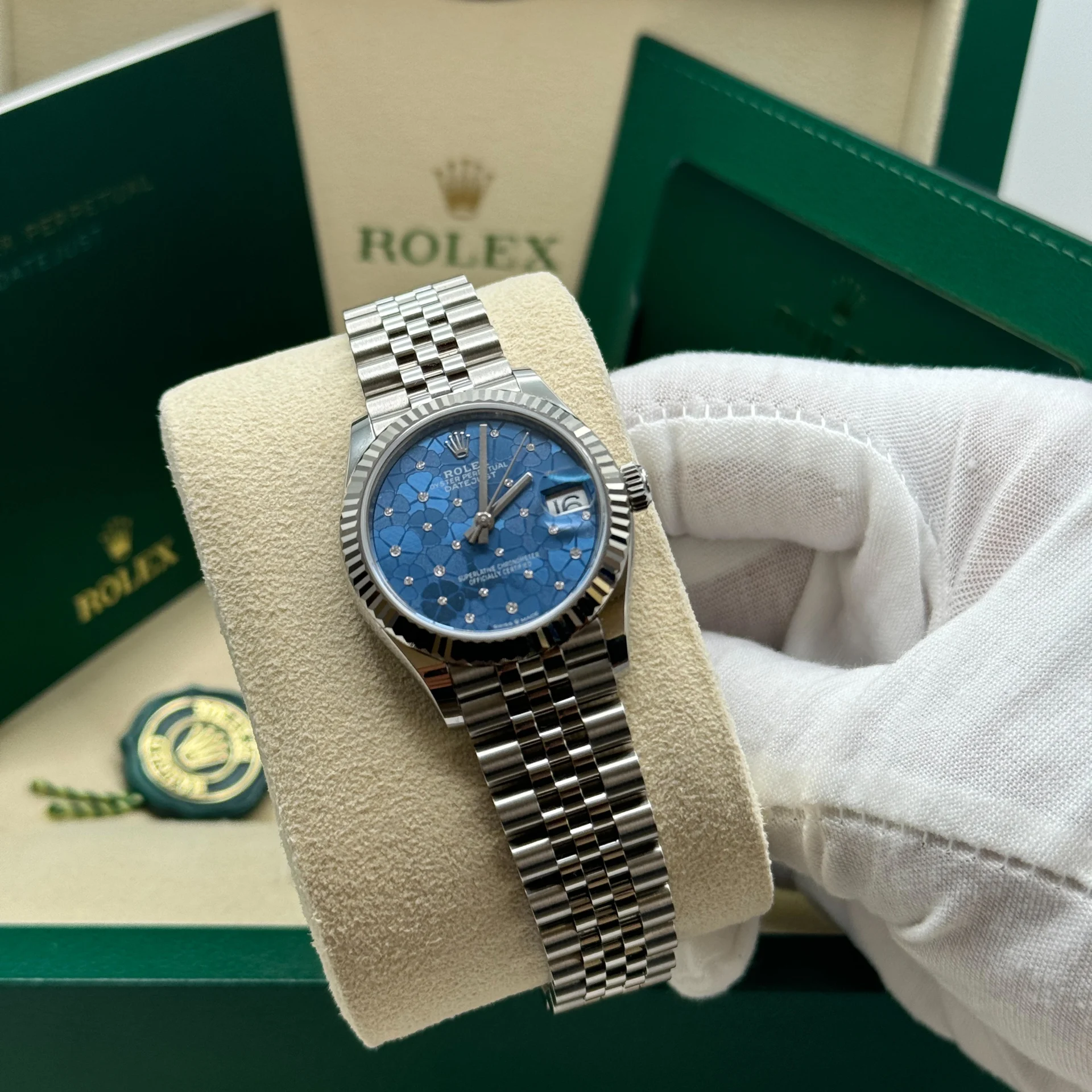 【Super Clone】ROLEX Datejust m278274-0035/0036 Azzurro Blue Dial Oyster Watch