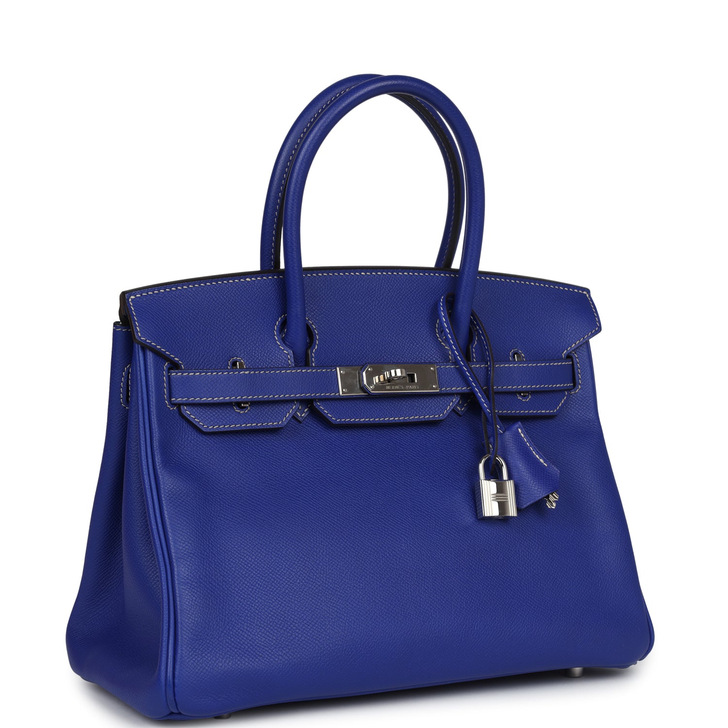 Hermès Birkin 30 Bleu Electric Candy Epsom Palladium Hardware