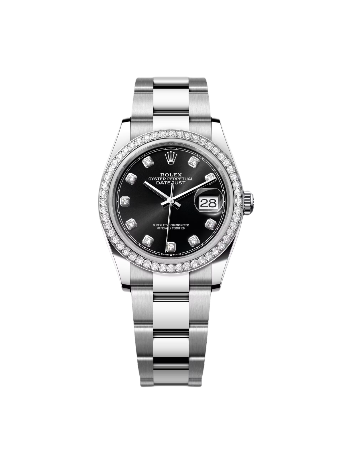 【Super Clone】ROLEX  Datejust 36mm 126284 Black Dial Jubilee bracelet