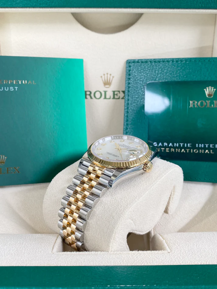 【Super Clone】ROLEX  Datejust 36mm 126233 MOP Diamond Dial Jubilee Two-Tone Bracelet Watch