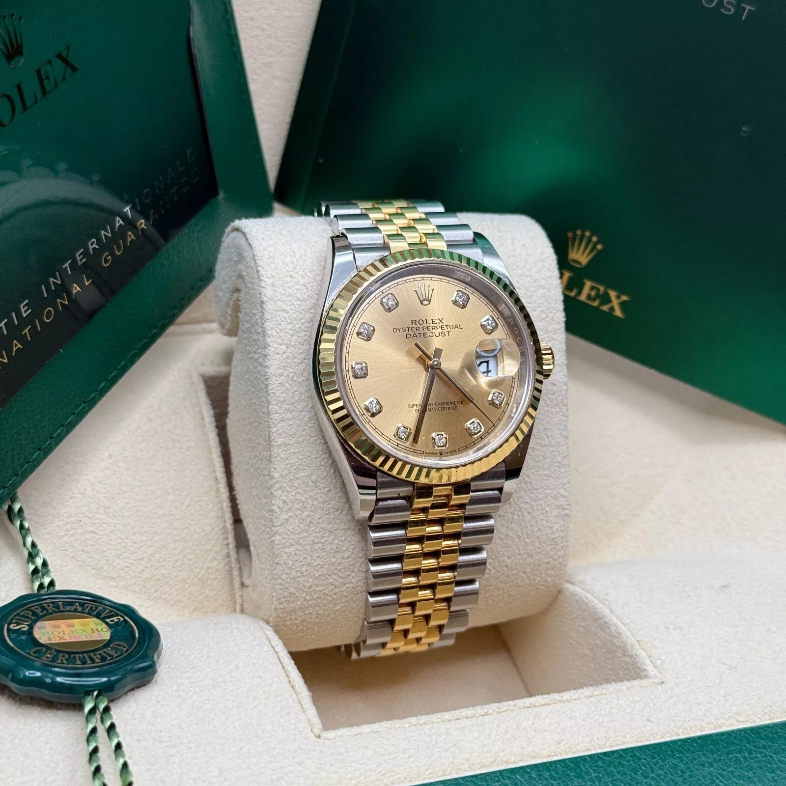 【Super Clone】ROLEX  Datejust 36mm 126233 Champagne Dial Jubilee Bracelet Watch