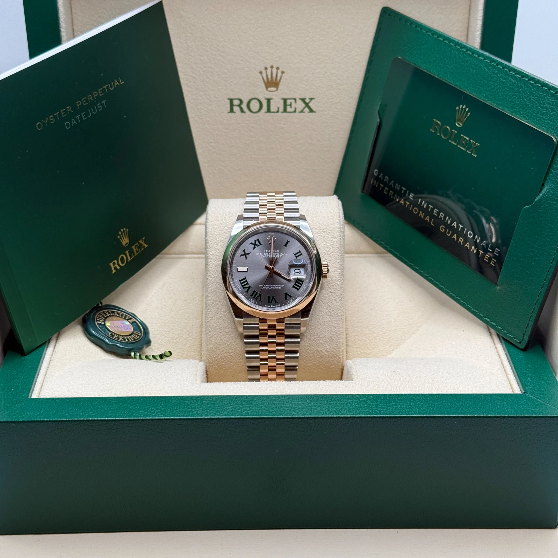 【Super Clone】ROLEX  Datejust 36mm 126201 Slate Dial Jubilee Bracelet Watch