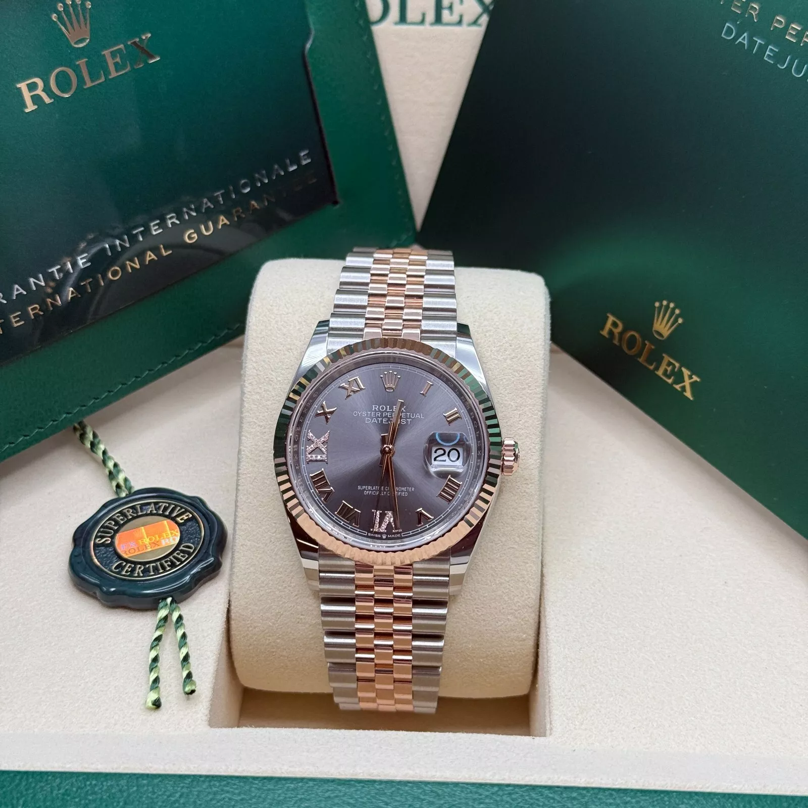 【Super Clone】ROLEX  Datejust 36mm 126231 Slate Dial Jubilee Bracelet