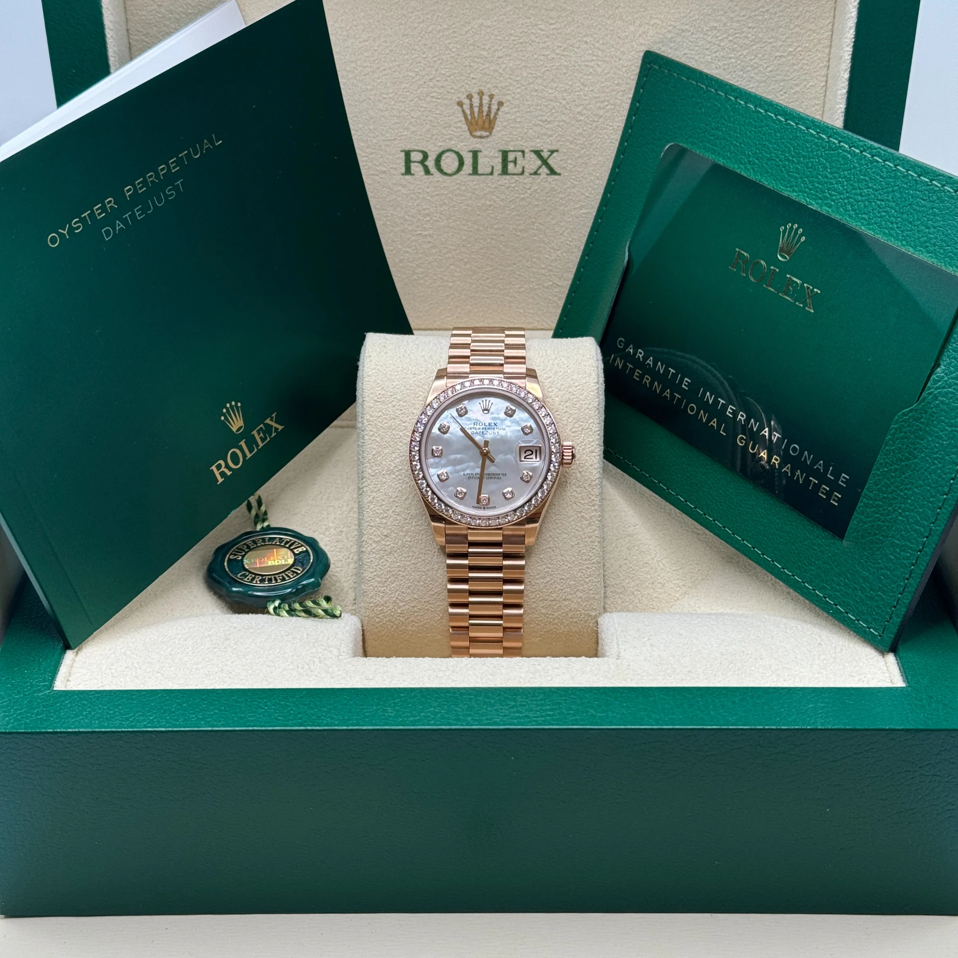 【Super Clone】ROLEX Datejust m278285RBR-0005 Mother-of-Pearl 31mm Dial