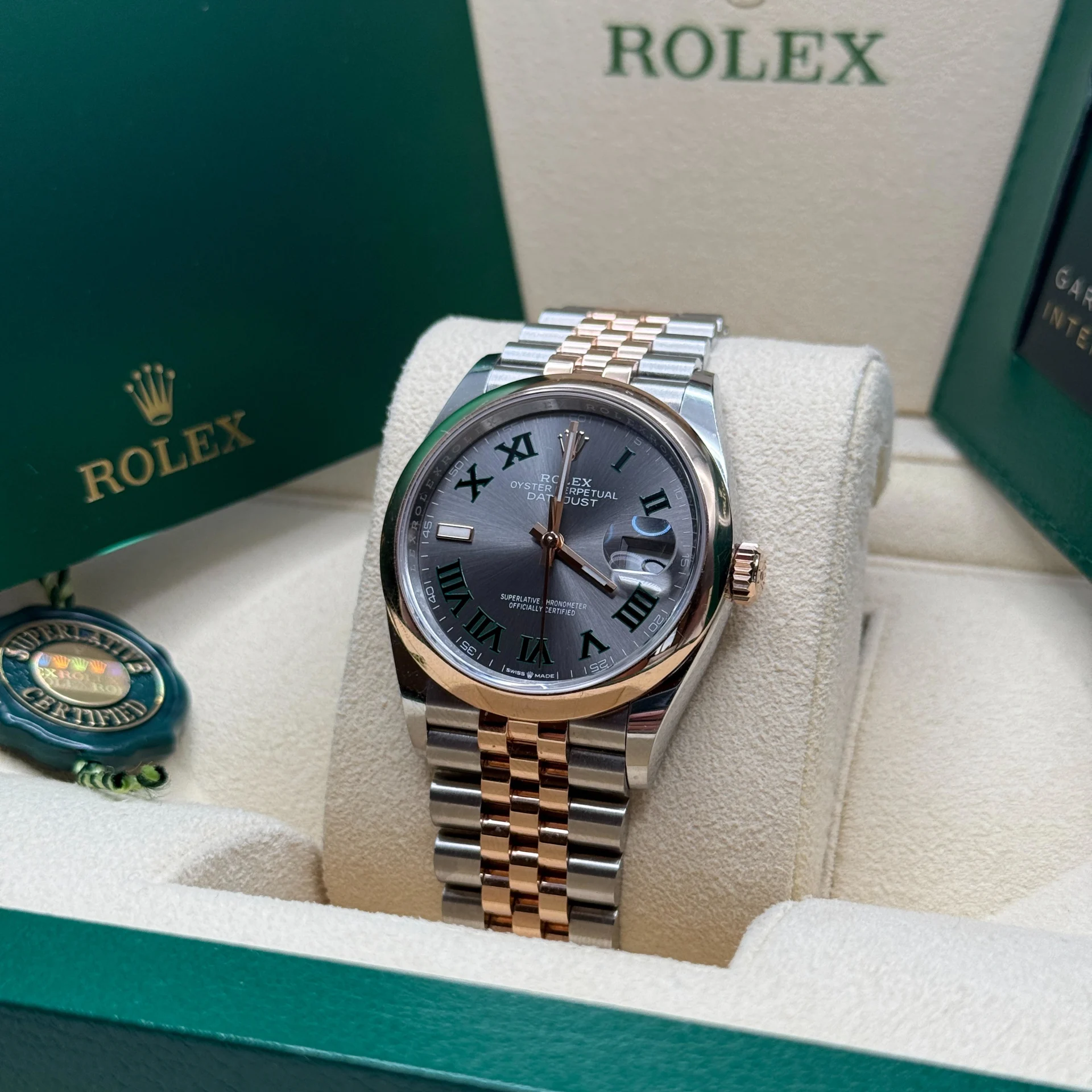 【Super Clone】ROLEX  Datejust 36mm 126201 Slate Dial Jubilee Bracelet Watch