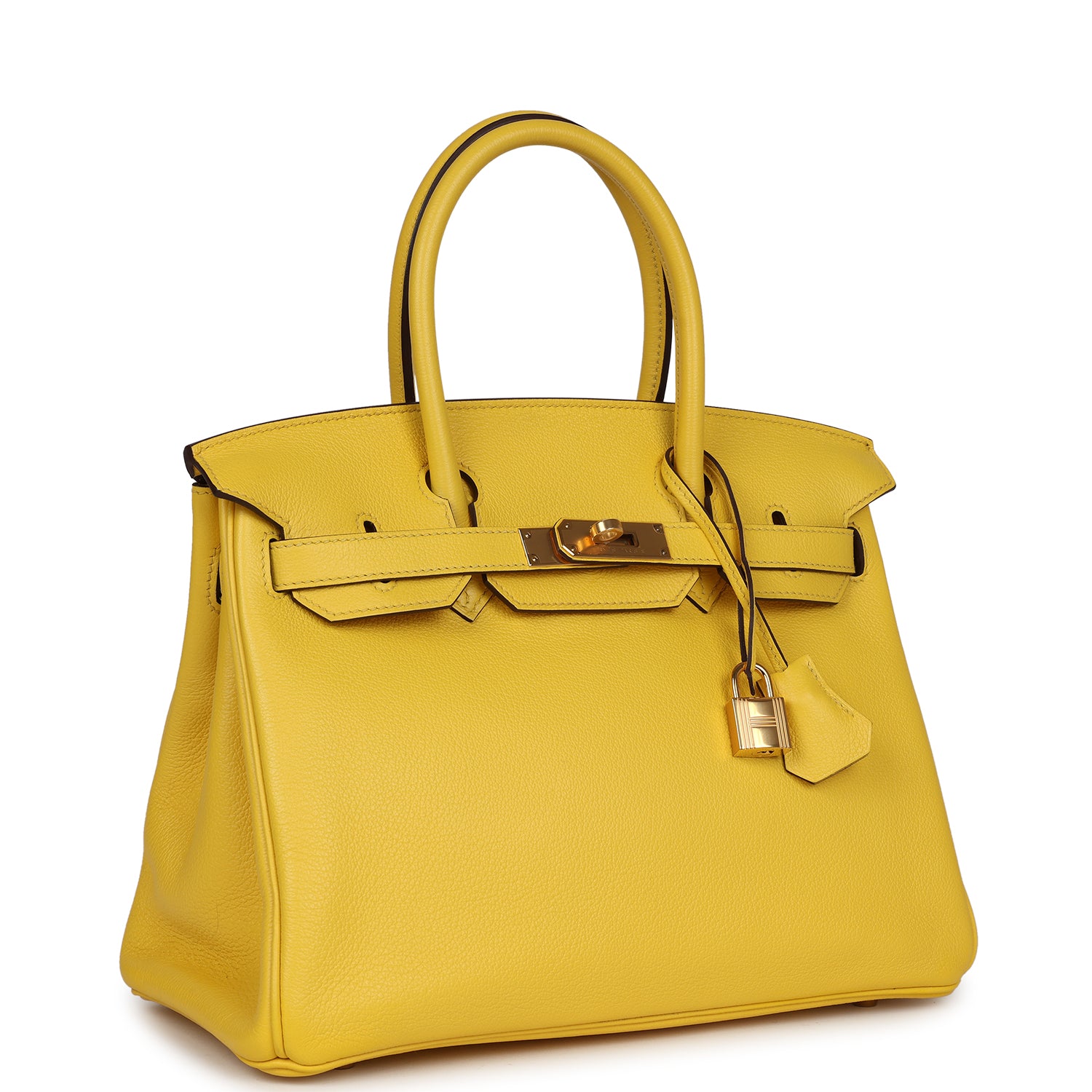 Hermès Birkin 30 Jaune de Naples Novillo Gold Hardware