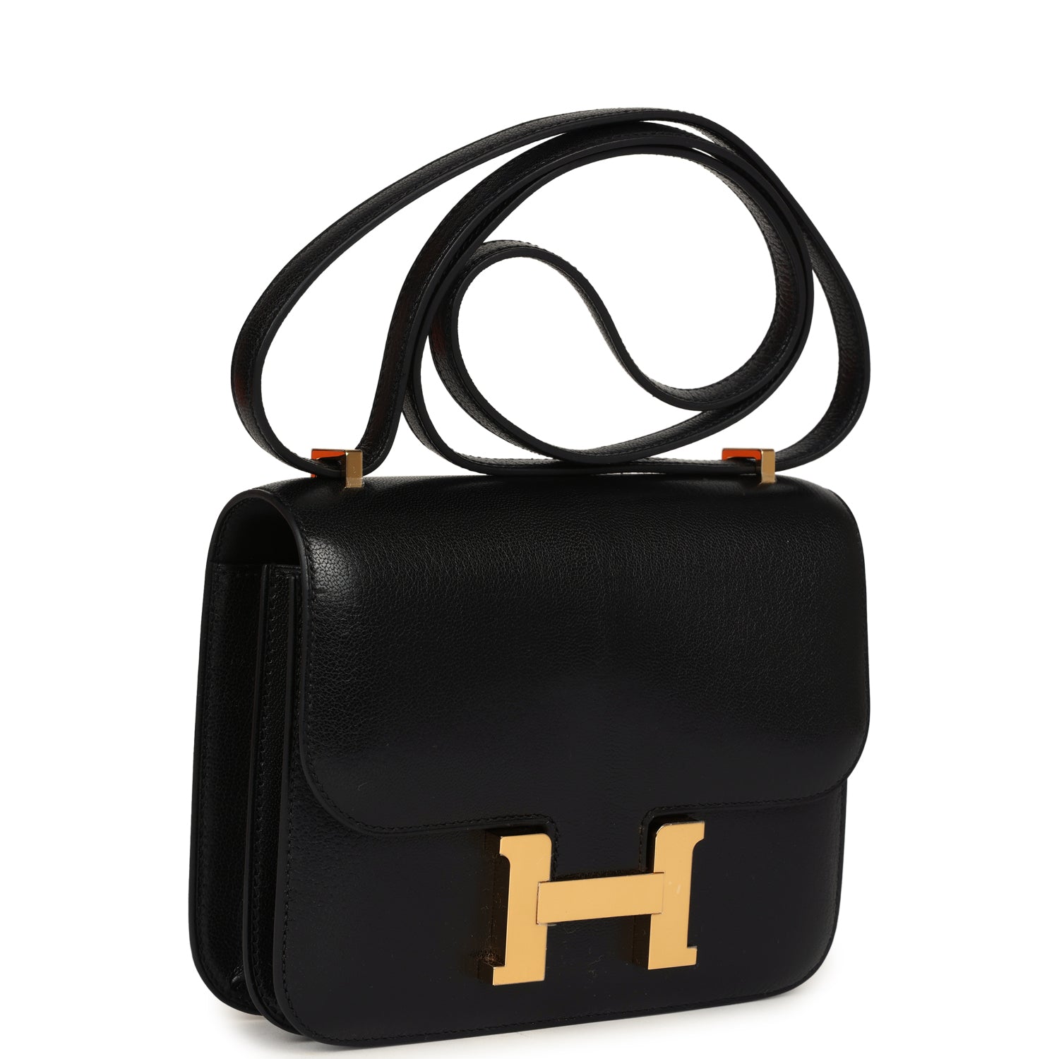 Hermès Constance 18 Black Chevre Chamkila Gold Hardware