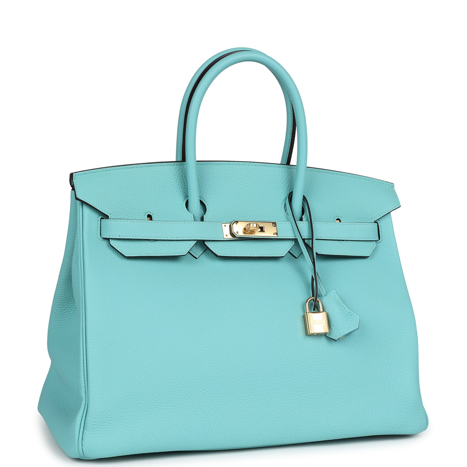 Hermès Birkin 35 Bleu Atoll Togo Gold Hardware