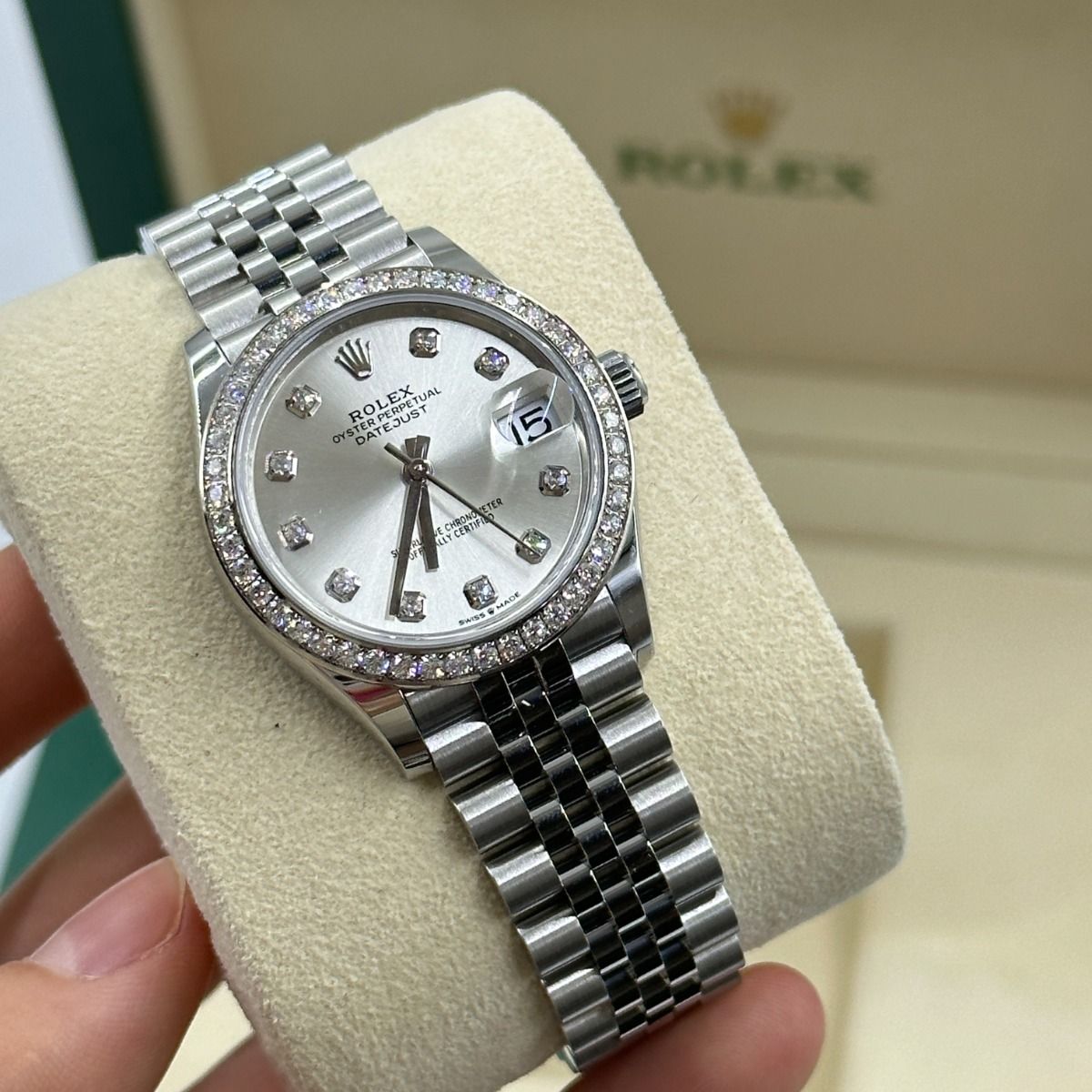 【Super Clone】ROLEX Datejust m278384RBR-0033/0034 Silver 31mm Dial Oyster Watch
