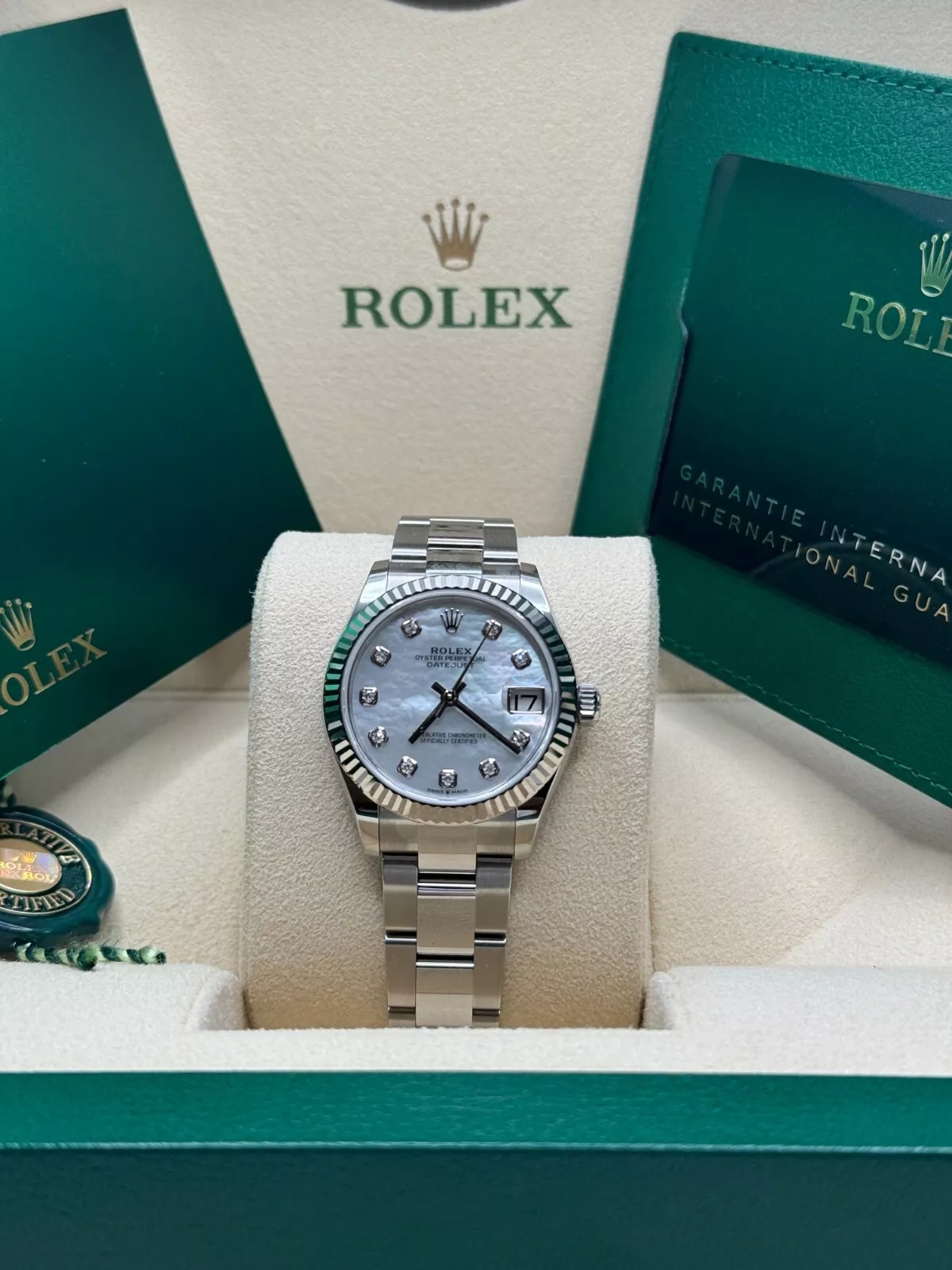 【Super Clone】ROLEX Datejust m278274-0005/0006 31mm Mother-of-Pearl 31mm Dial Oyster Watch