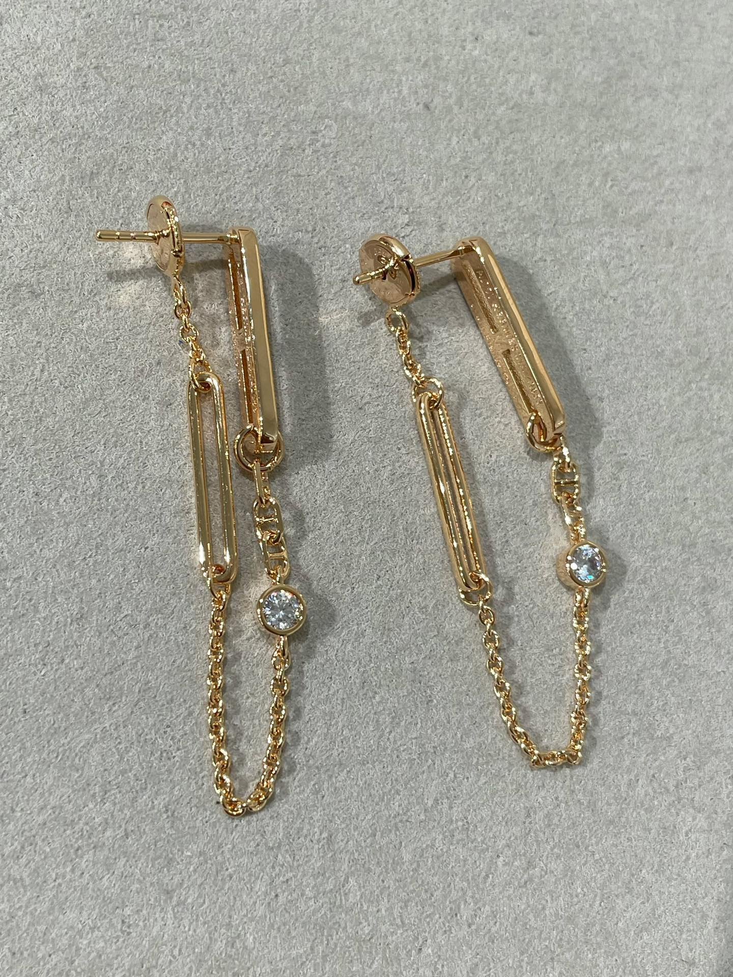 Regalia jewelryCHAINE CHAOS DIAMOND DROP EARRINGS