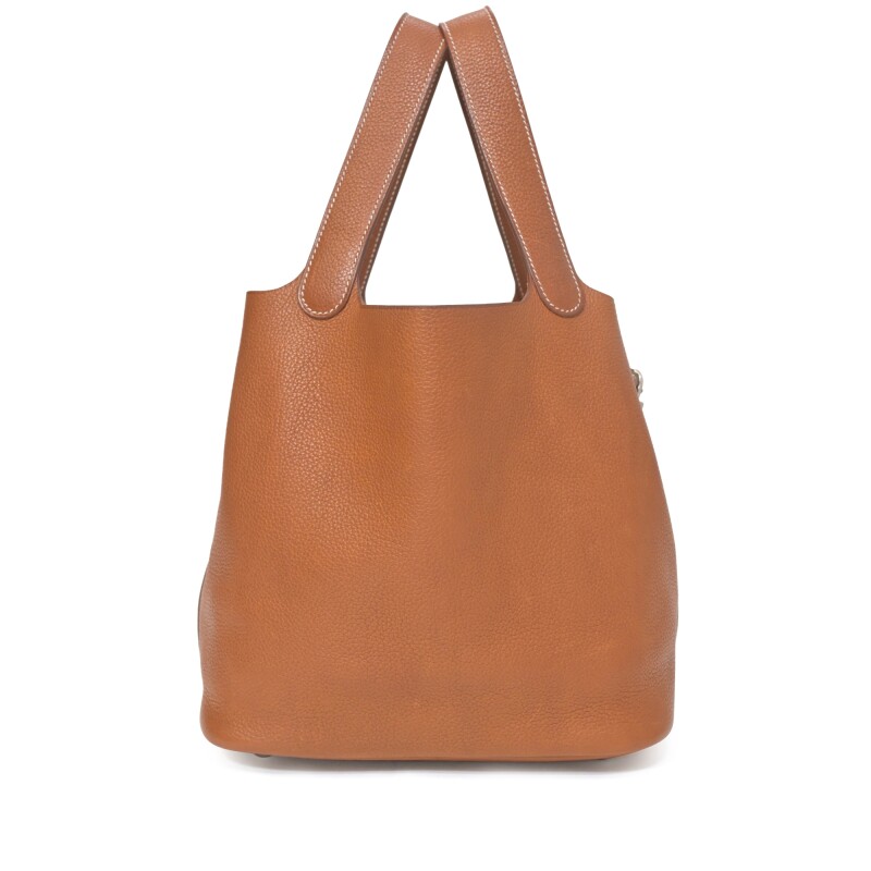 Hermès Fauve Barenia Picotin Lock 22 Palladium Hardware