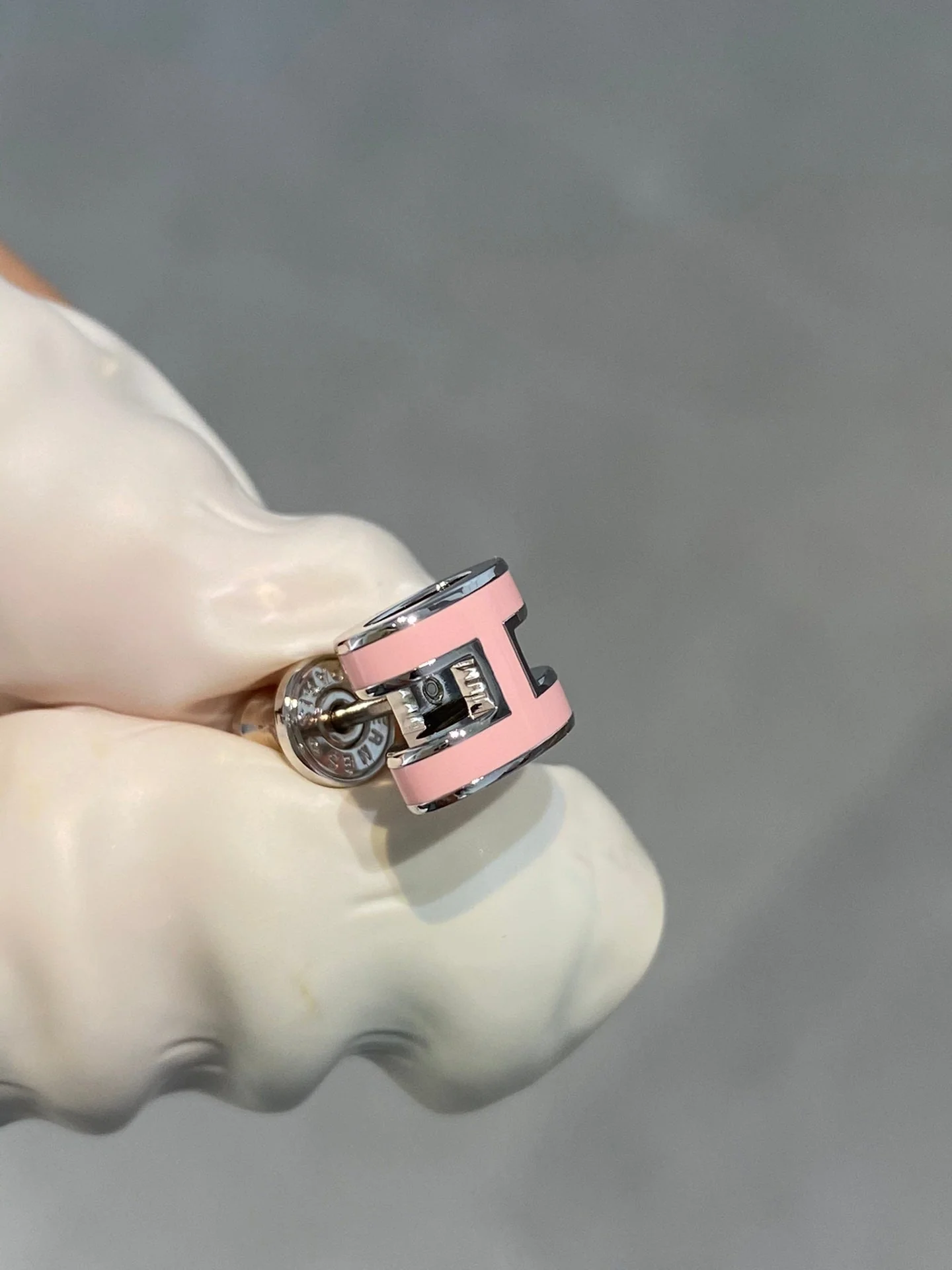 Regalia jewelryMINI POP H SILVER EARRINGS PINK