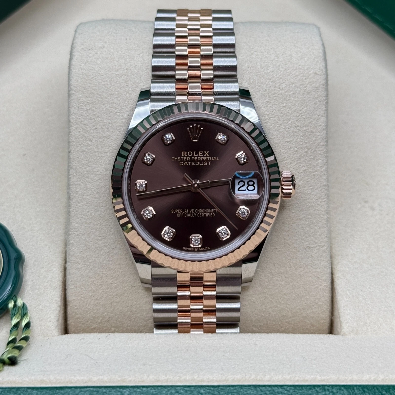 【Super Clone】ROLEX Datejust m278271-0027/0028 Chocolate 31mm Dial Oyster Bracelet Watch