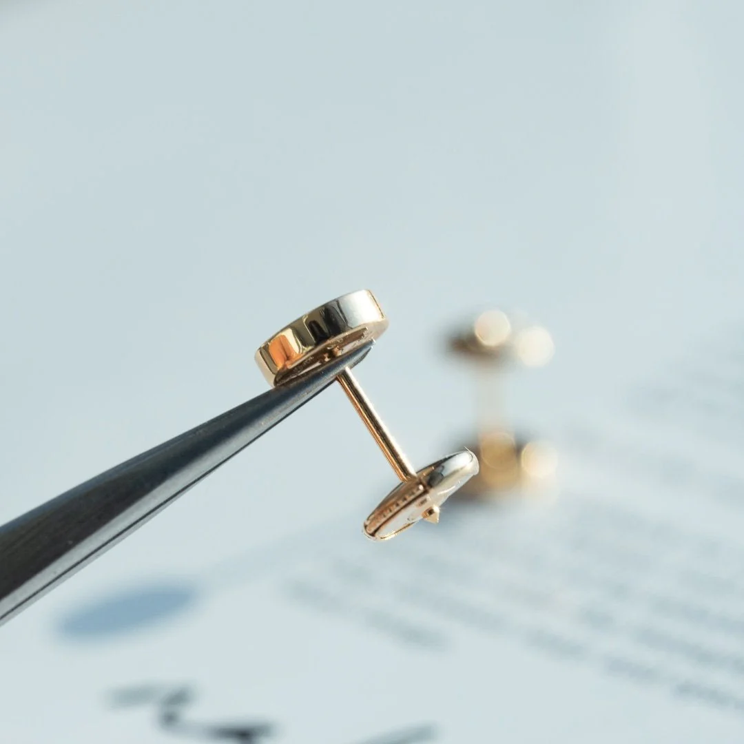 Regalia jewelryLOVE EARRINGS PINK GOLD 10MM