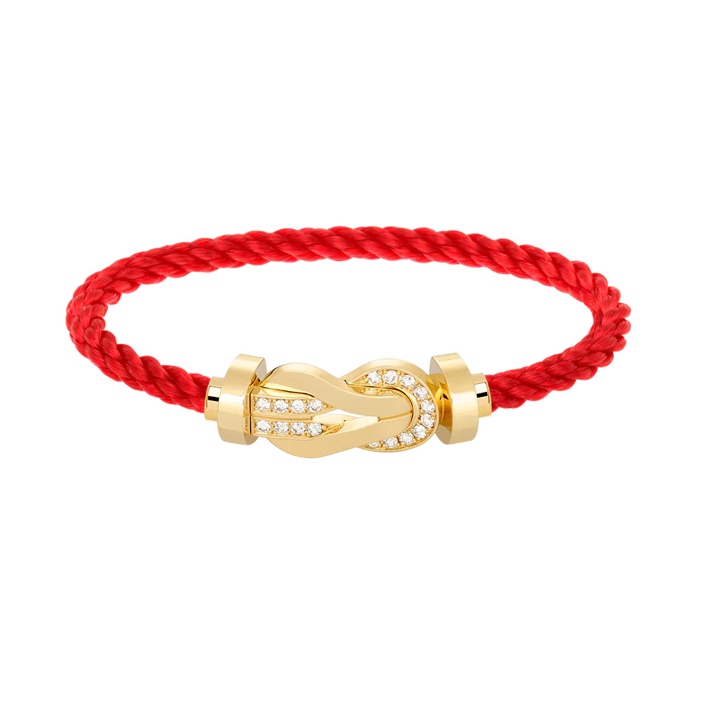 Regalia jewelryCHANCE LARGE 8 FIGURE BUCKLE HALF DIAMOND BRACELET GOLD