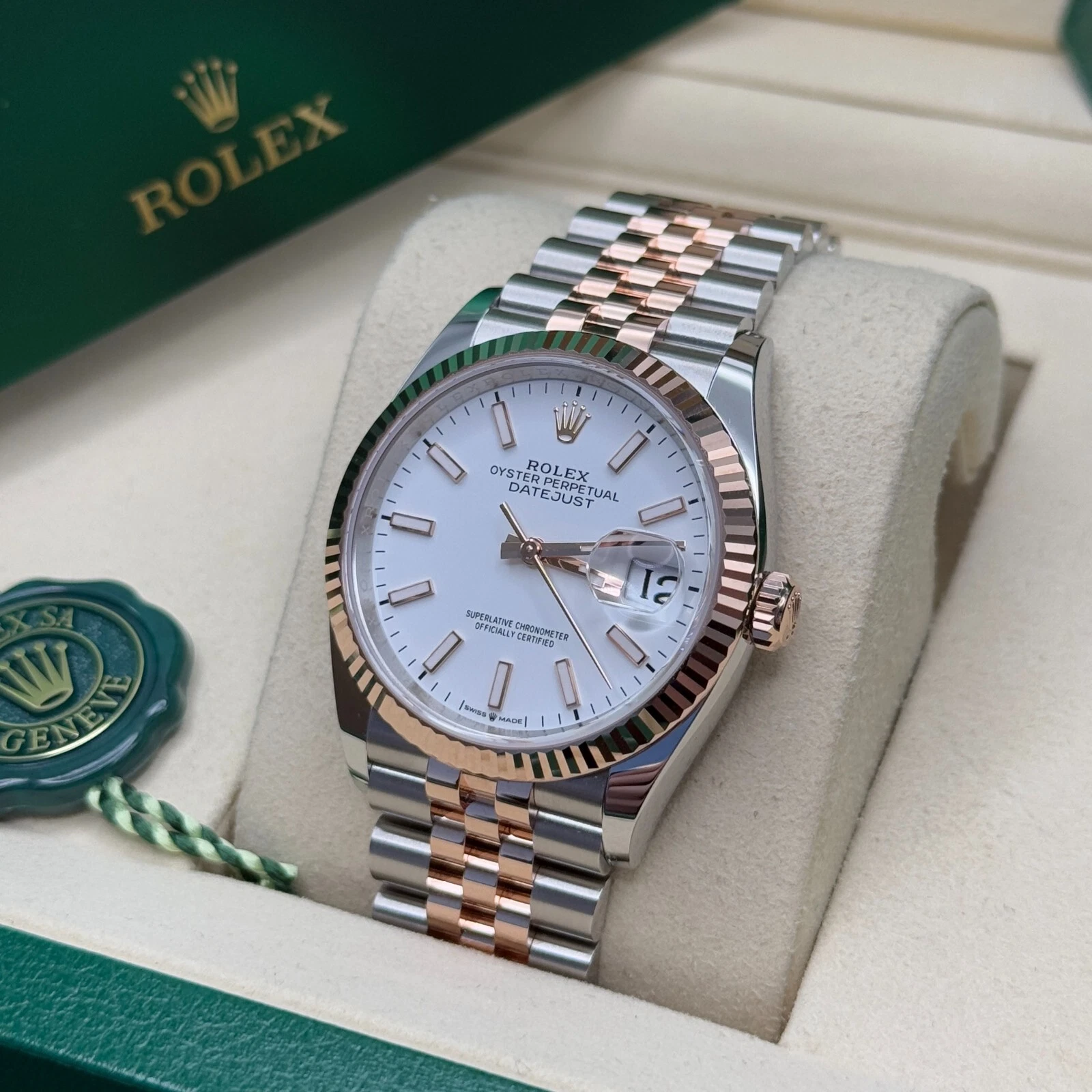 【Super Clone】ROLEX  Datejust 36mm 126231 White Dial Jubilee Bracelet