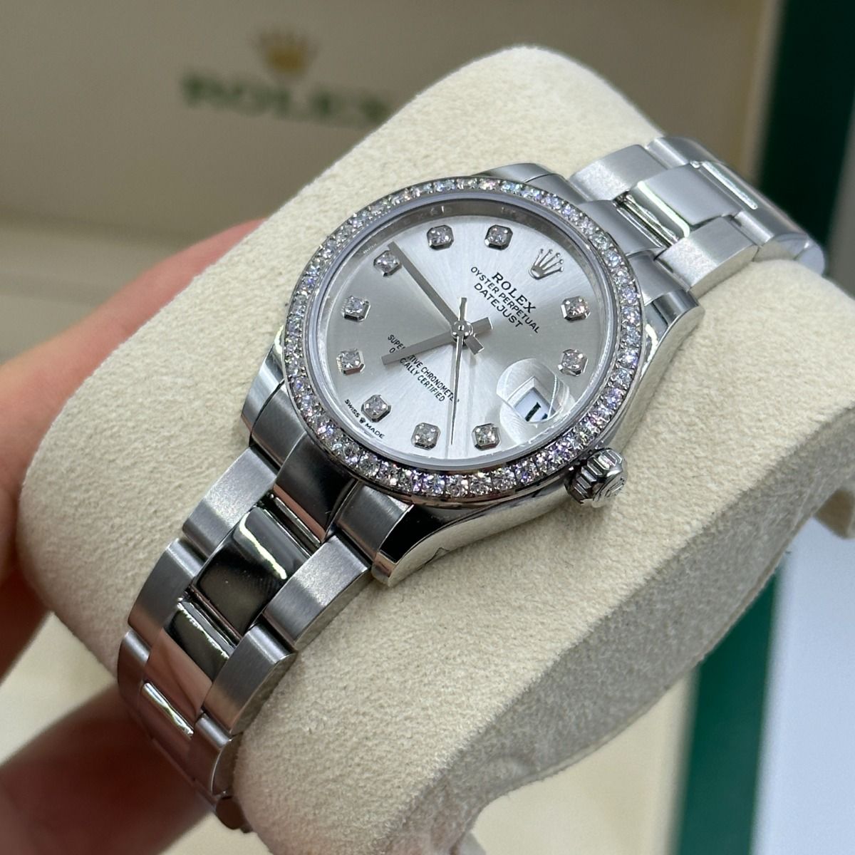 【Super Clone】ROLEX Datejust m278384RBR-0033/0034 Silver 31mm Dial Oyster Watch