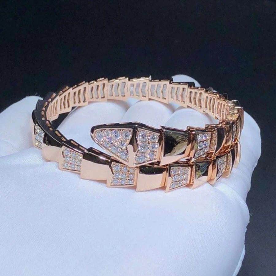 Regalia jewelrySERPENTI WIDE BRACELET PINK GOLD DIAMOND