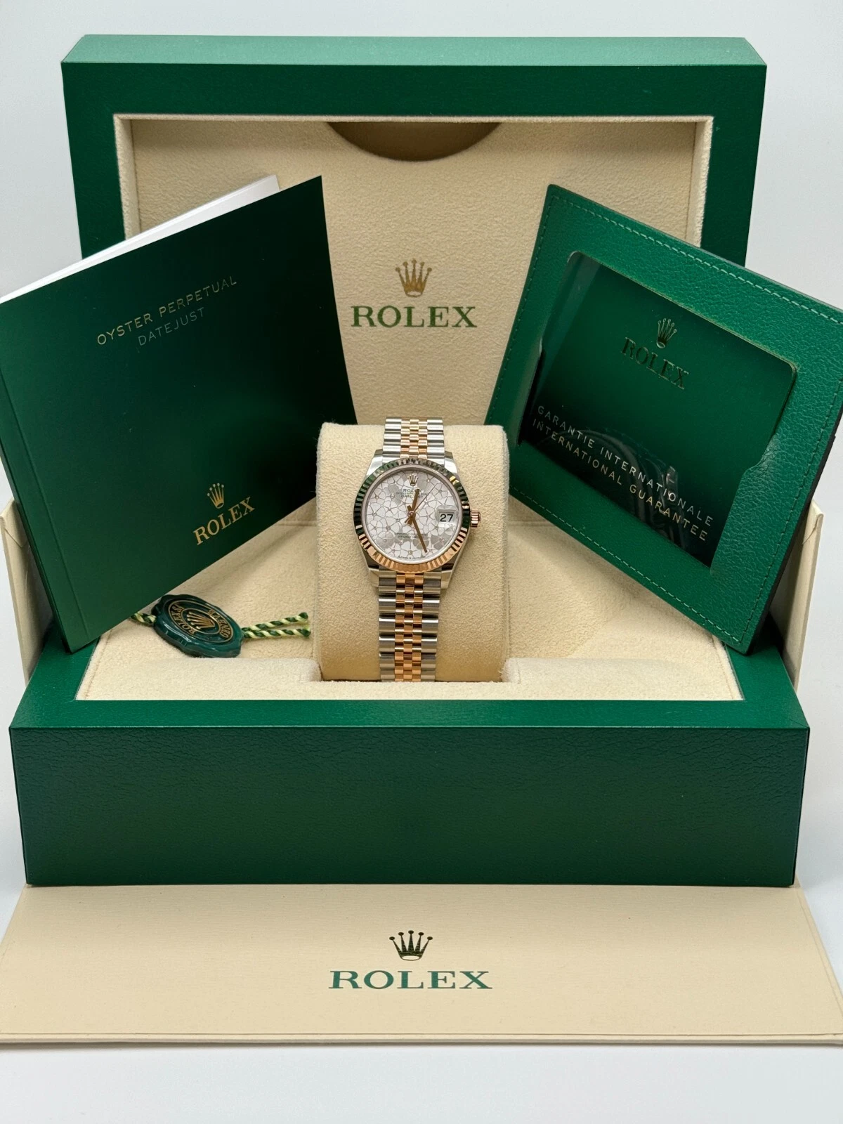 【Super Clone】RLX Datejust m278271-0031/0032 Silver Floral Motif 31mm Dial Oyster Bracelet Watch