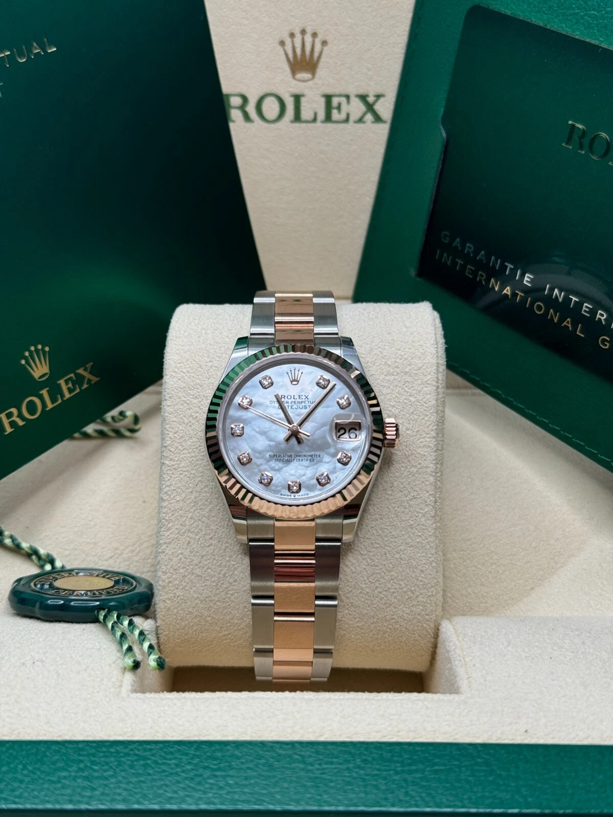 【Super Clone】ROLEX Datejust m278271-0025/0026 White Mother-of-Pearl 31mm Dial Oyster Bracelet Watch