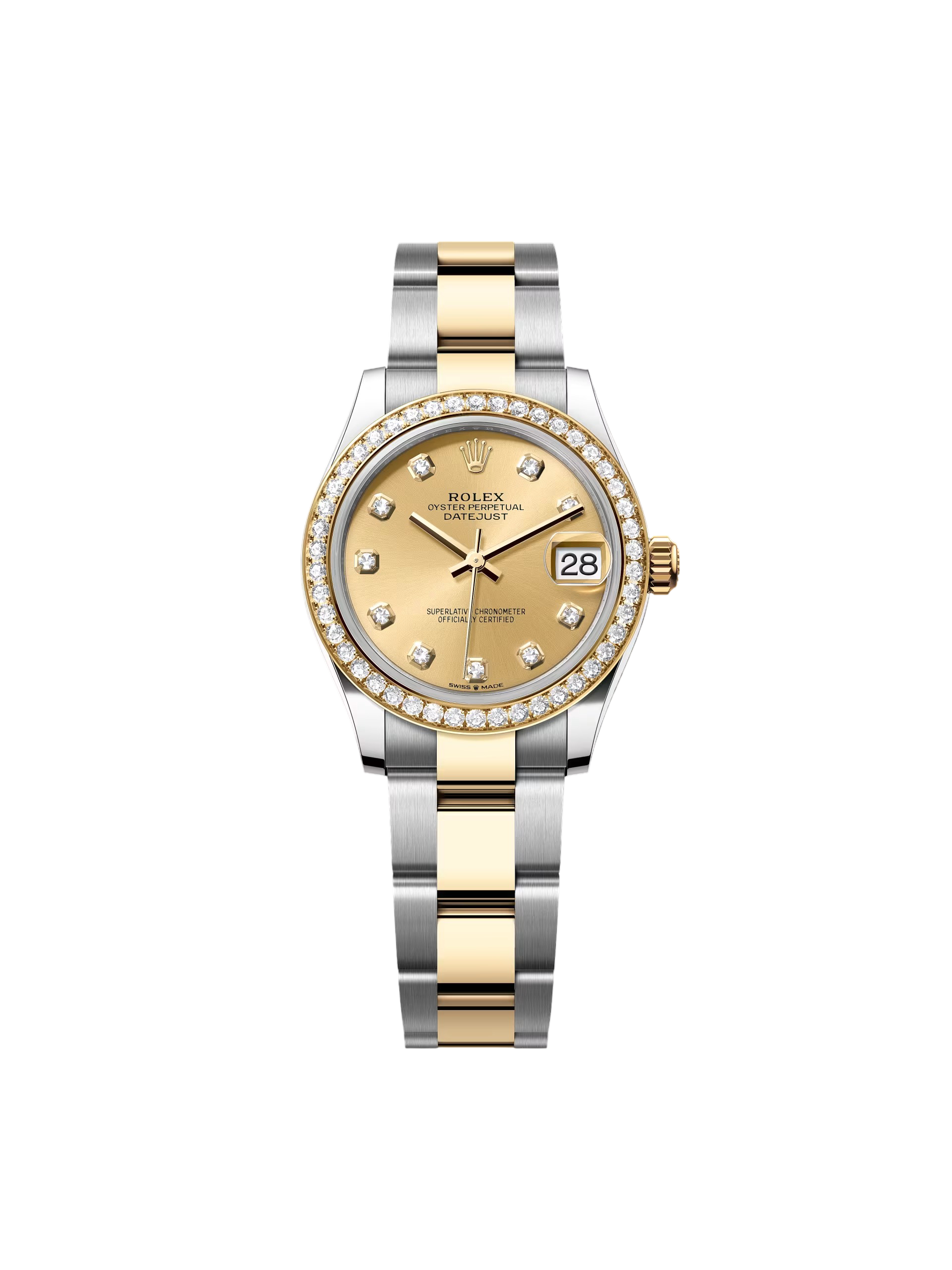 【Super Clone】RLX Datejust m278383-0025/0026 31mm Champagne Dial Oyster Bracelet