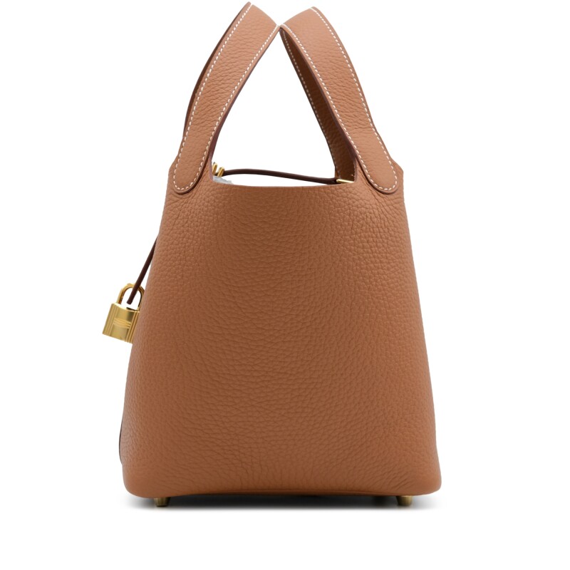Hermès Gold Clemence Picotin Lock 18 Gold Hardware