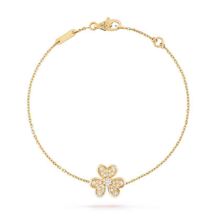 Regalia jewelryFRIVOLE GOLD FLOWER DIAMOND BRACELET