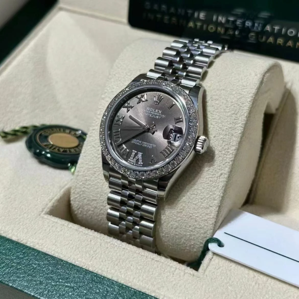 【Super Clone】ROLEX Datejust m278384RBR-0031/0032 Dark Grey 31mm Dial Oyster Watch