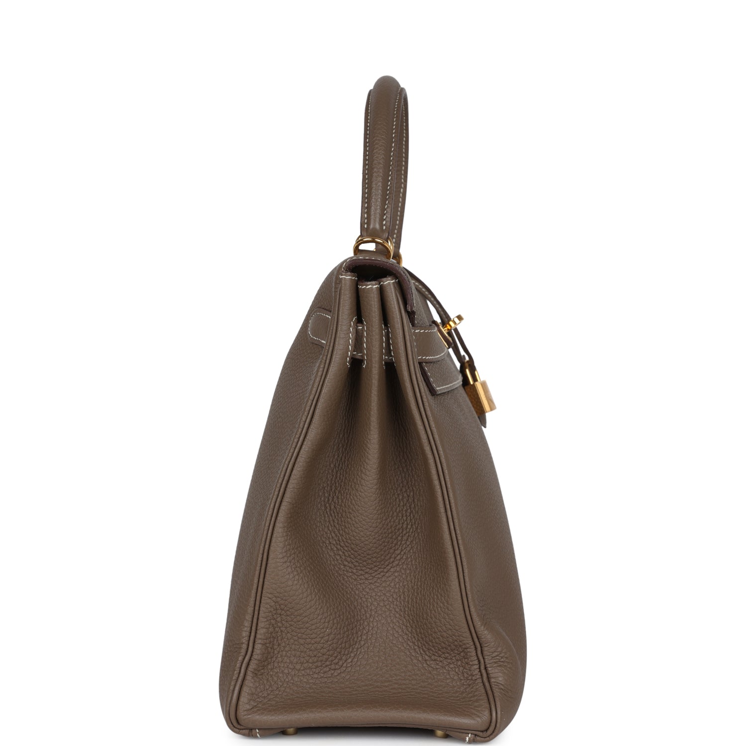 Hermès Kelly Retourne 35 Etoupe Togo Gold Hardware