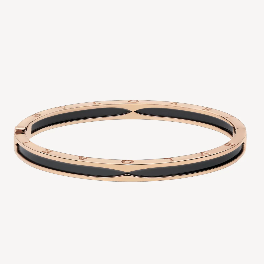 Regalia jewelryZERO 1 PINK GOLD WITH BLACK CERAMIC BRACELET