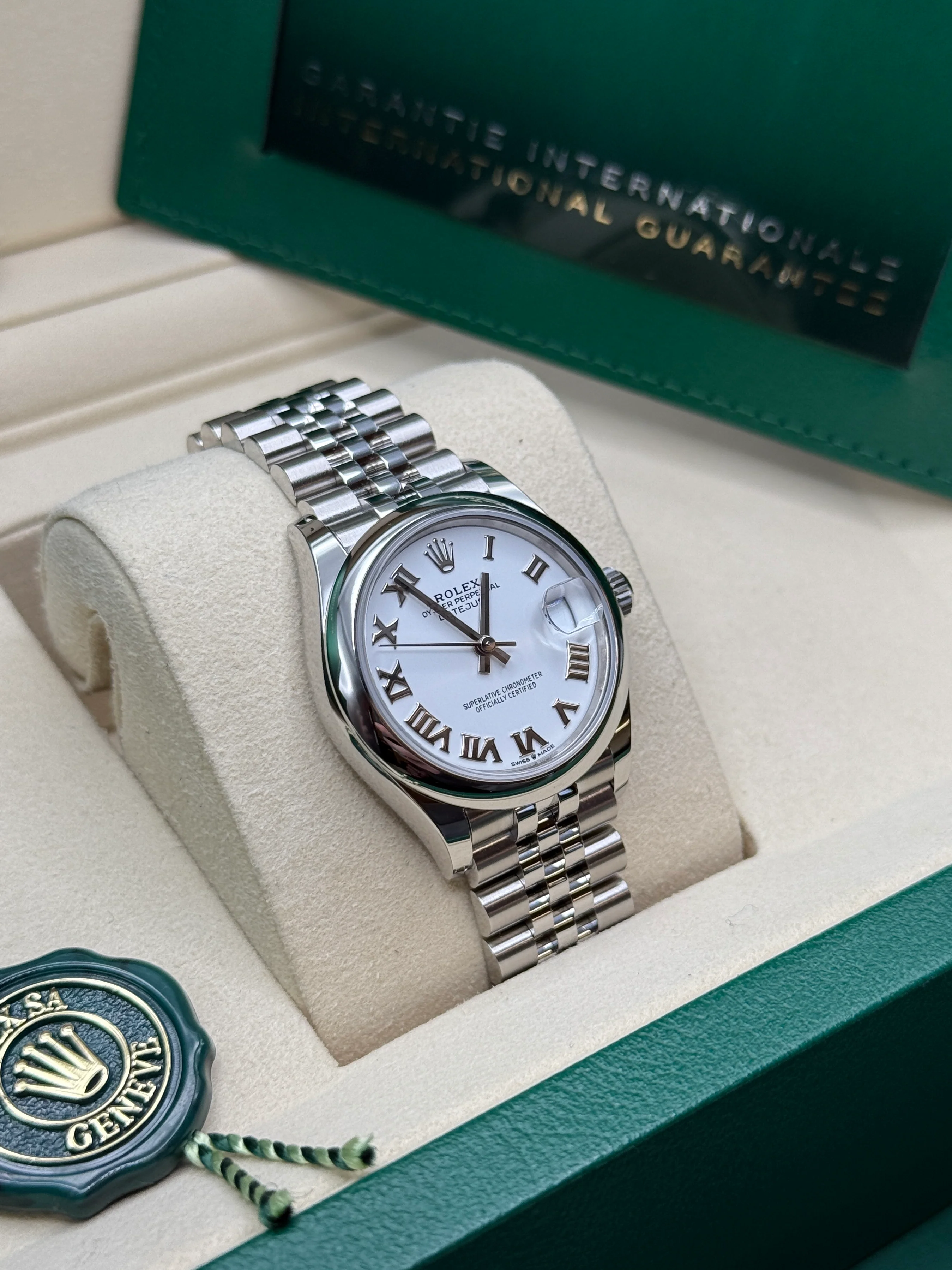 【Super Clone】ROLEX Datejust m278240-0003/0004 31mm White Roman Domed Bezel Oyster Oystersteel